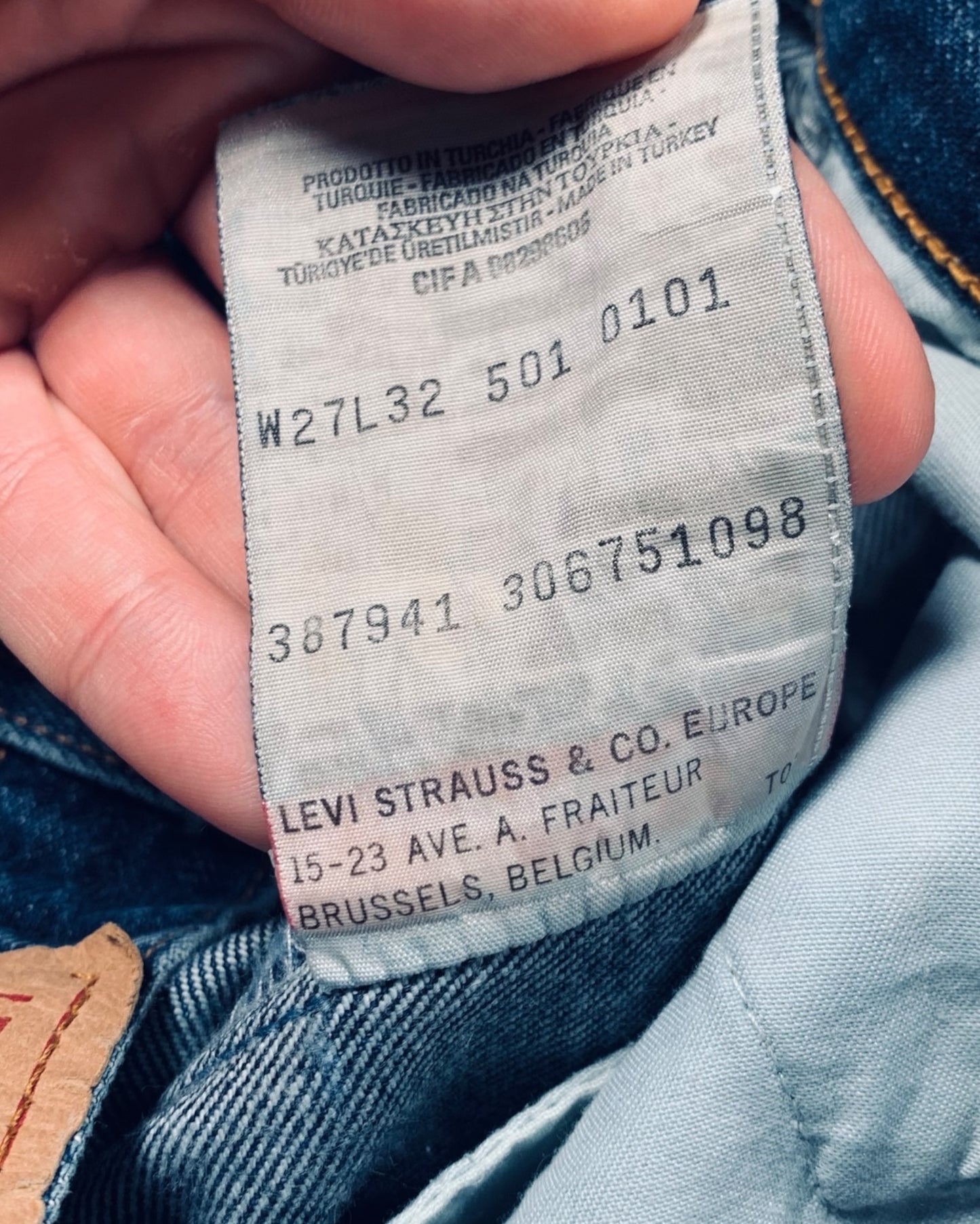 Jean Levi's 501 W27 L32 ( S / US 27 / FR 36 )