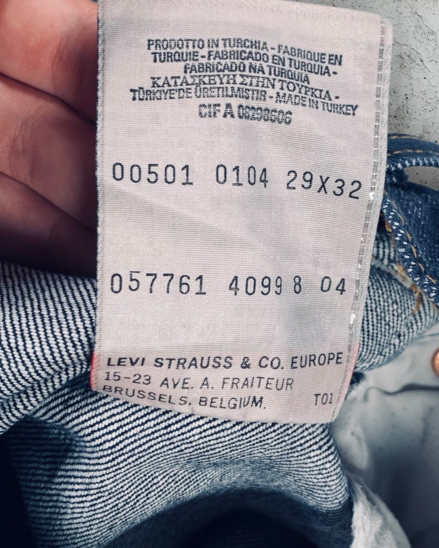 Jean Levi's 501 W29 L32 ( S / US 29 / FR 36-38 )