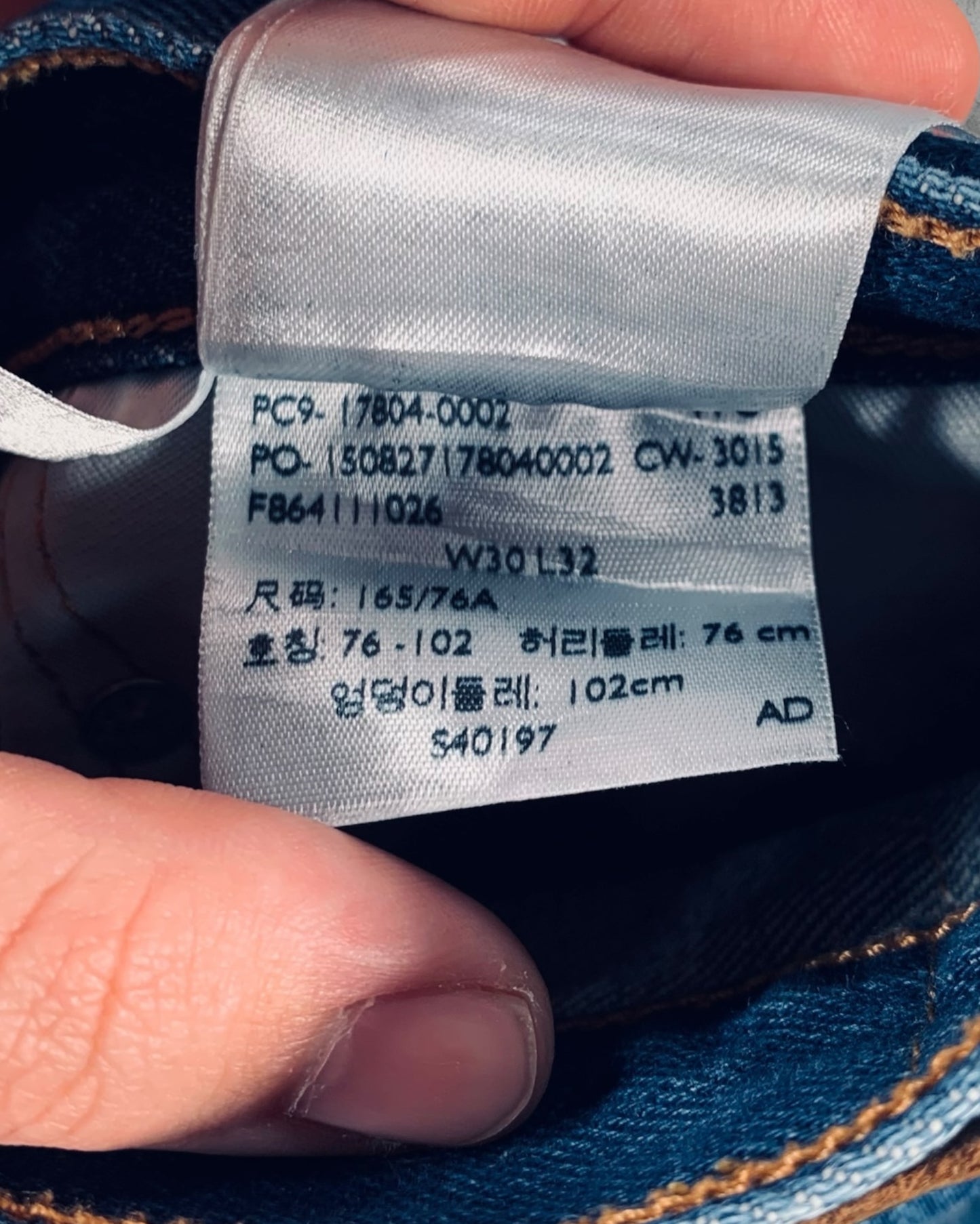 Jean Levi's 501 CT W30 L32 ( S / US 30 / FR 38 )