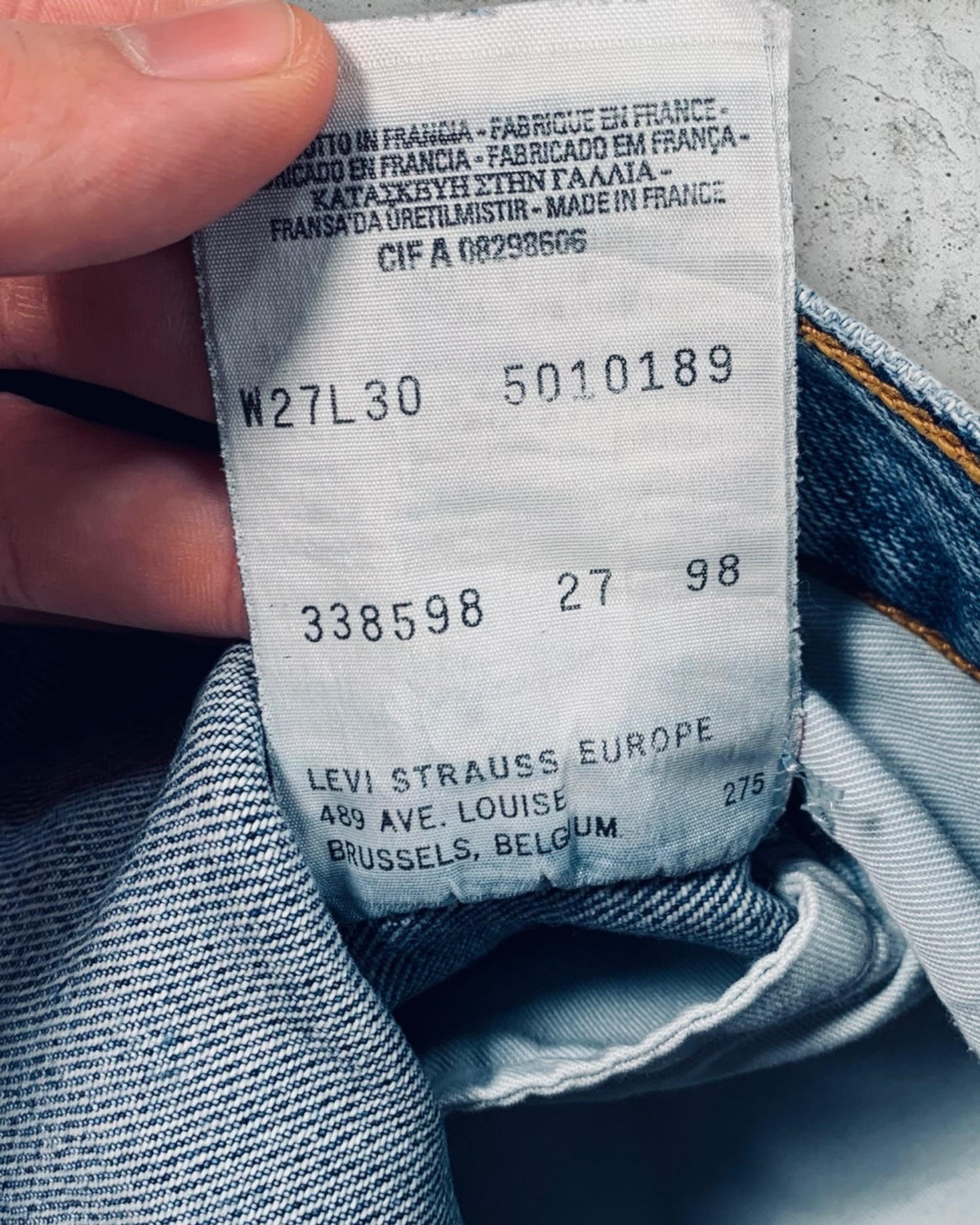 Jean Levi's 501 W27 L30 ( S / US 27 / FR 36 )