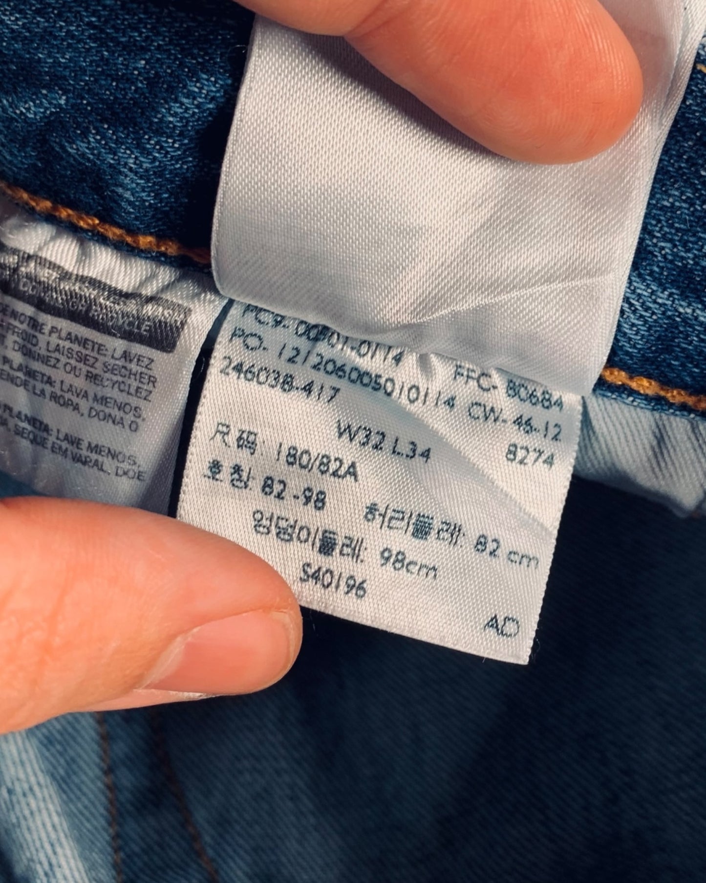 Jean Levi's 501 W32 L34 ( M / US 32 / FR 40 )