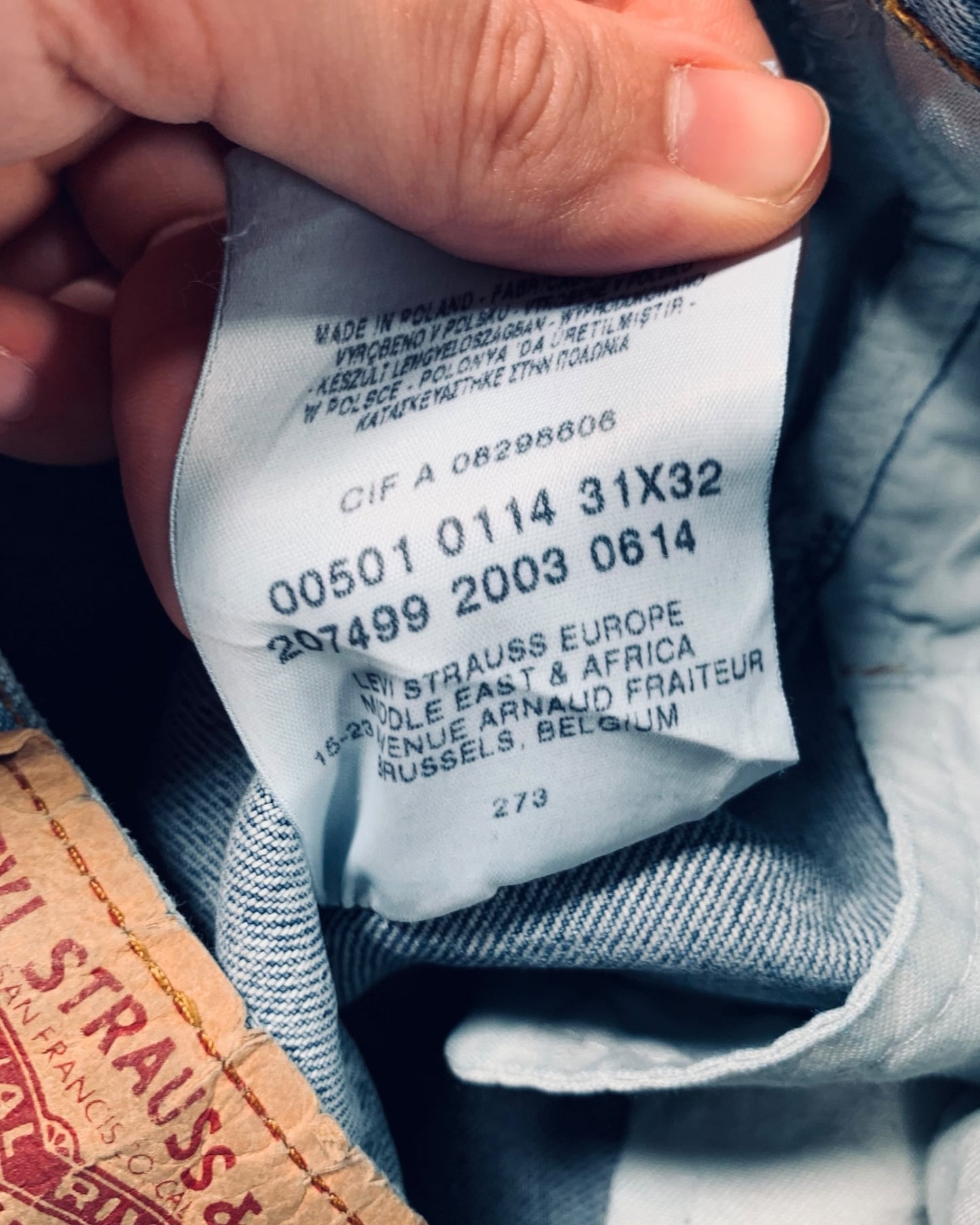 Jean Levi's 501 W31 L32 ( S / US 31 / FR 38-40 )