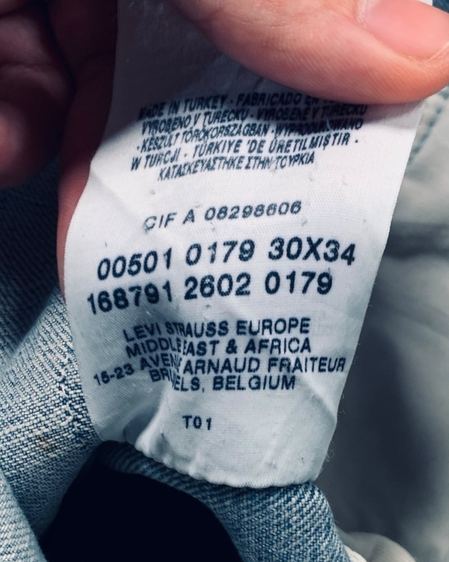 Jean Levi's 501 W30 L34 ( S / US 30 / FR 38 )