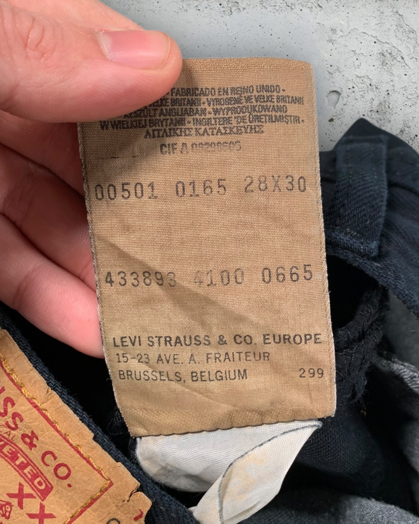 Jean Levi's 501 W28 L30 ( S / US 28 / FR 36 )