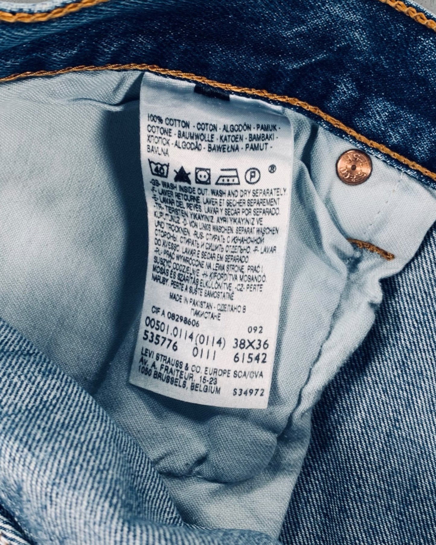 Jean Levi's 501 W38 L36 ( XL / US 38 / FR 48 )