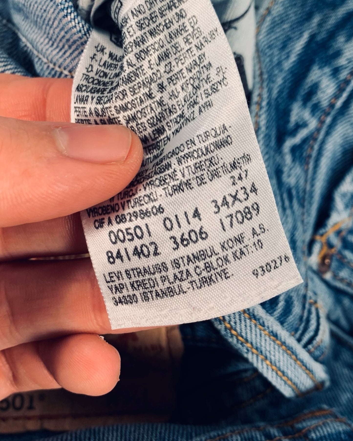 Jean Levi's 501 W34 L34 ( L / US 34 / FR 42-44 )