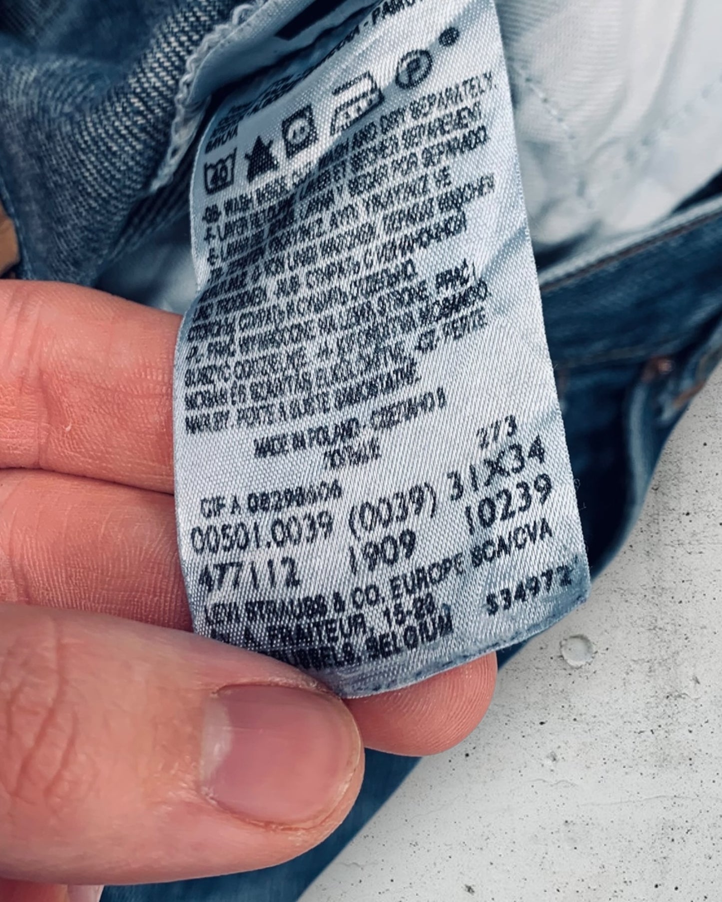 Jean Levi's 501 W31 L34 ( S / US 31 / FR 38-40 )