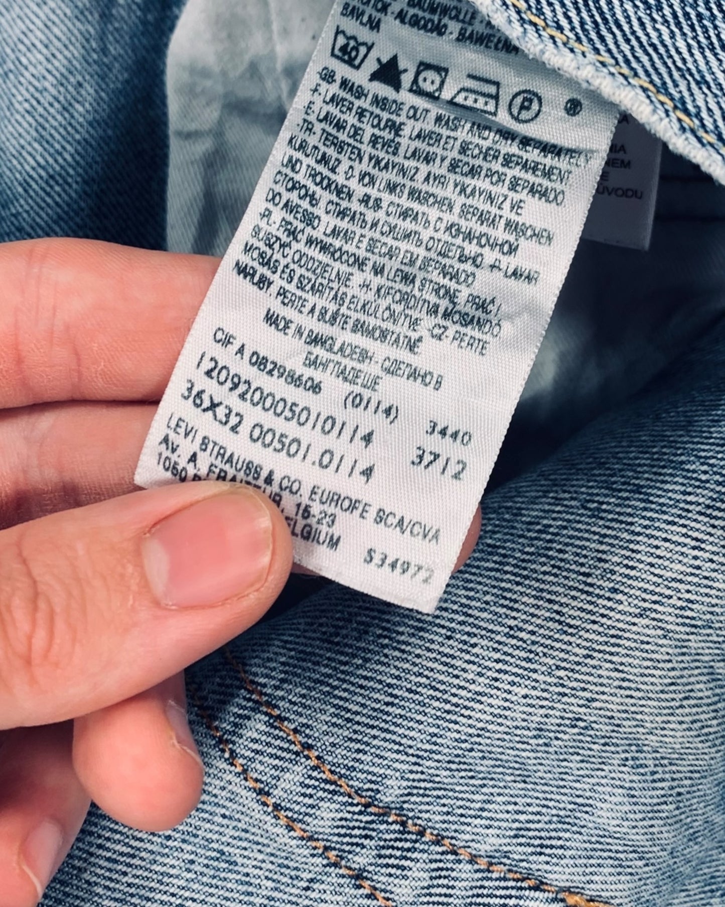 Jean Levi's 501 W36 L32 ( L / US 36 / FR 44-46 )