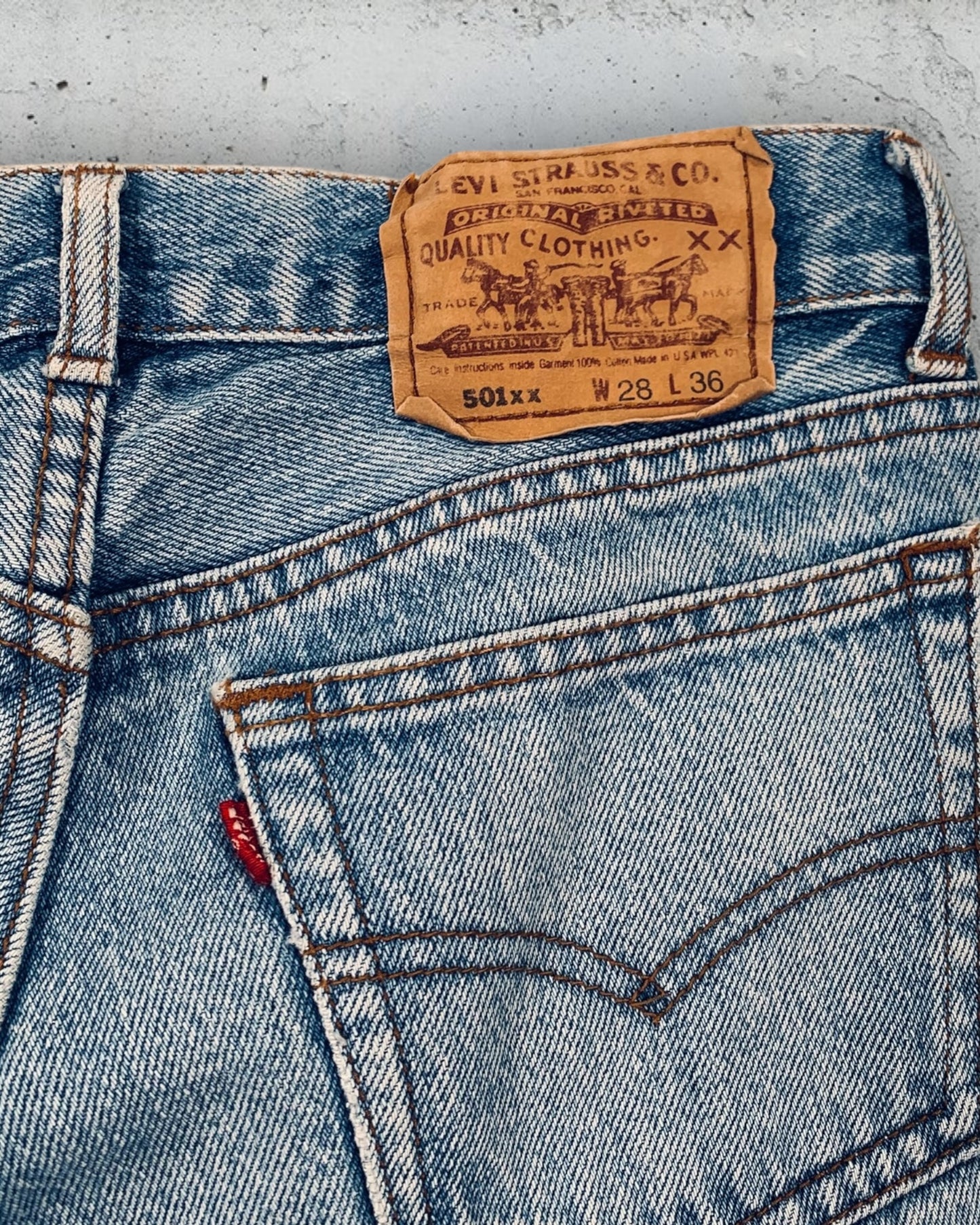 Jean Levi's 501 XX W28 L36 ( S / US 28 / FR 36 )