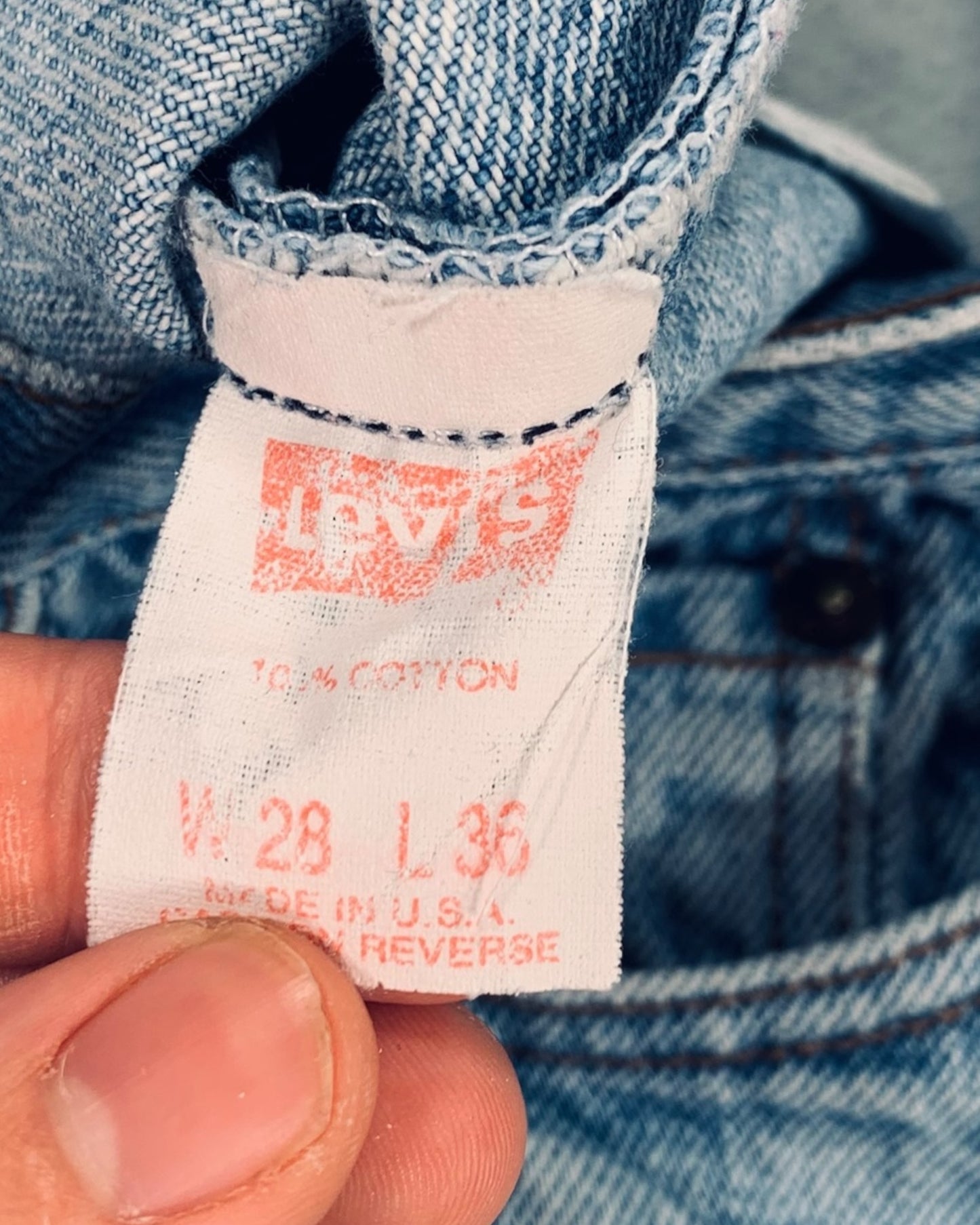 Jean Levi's 501 XX W28 L36 ( S / US 28 / FR 36 )