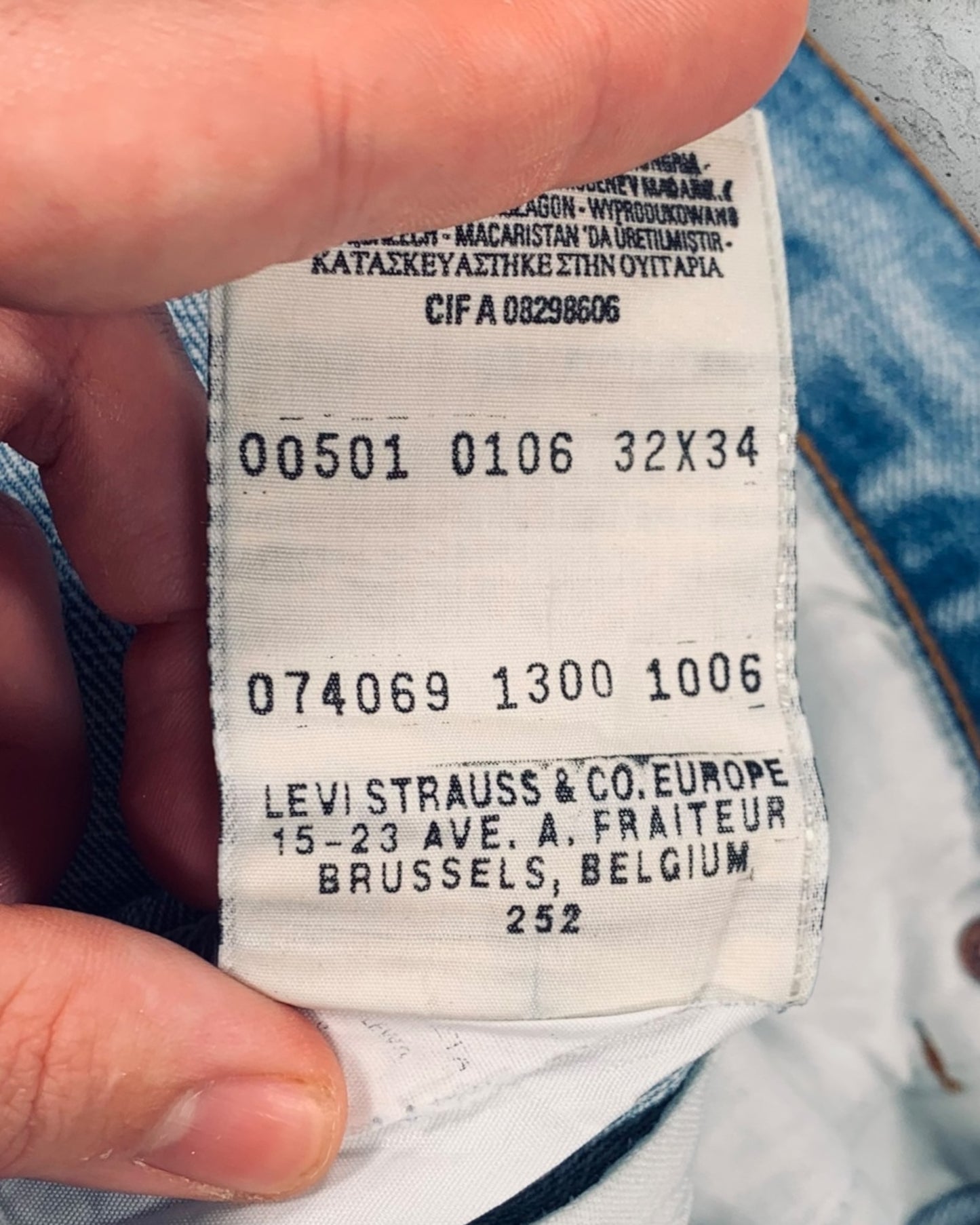 Jean Levi's 501 W32 L34 ( M / US 32 / FR 40 )