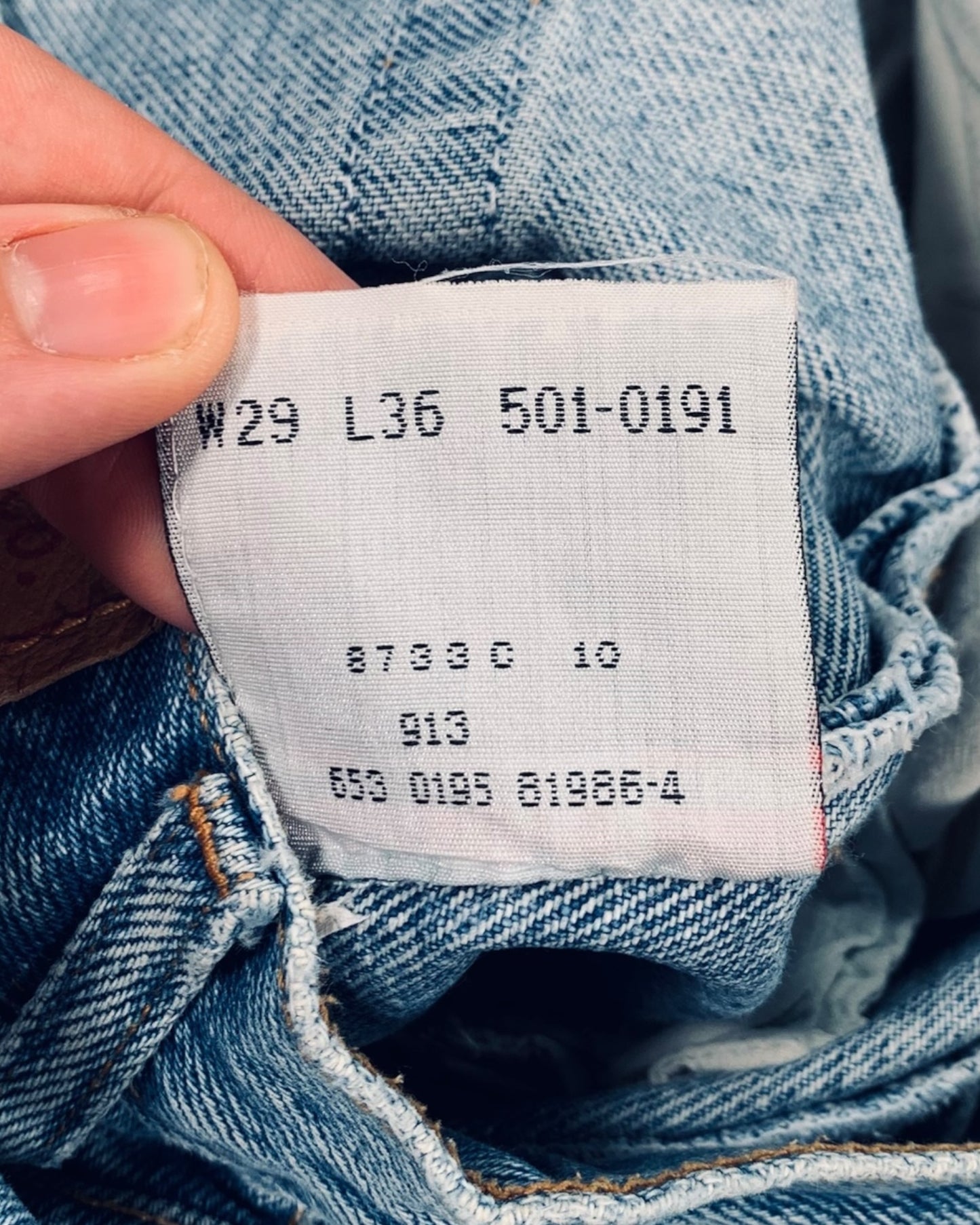 Jean Levi's 501 XX W29 L36 ( S / US 29 / FR 36-38 )