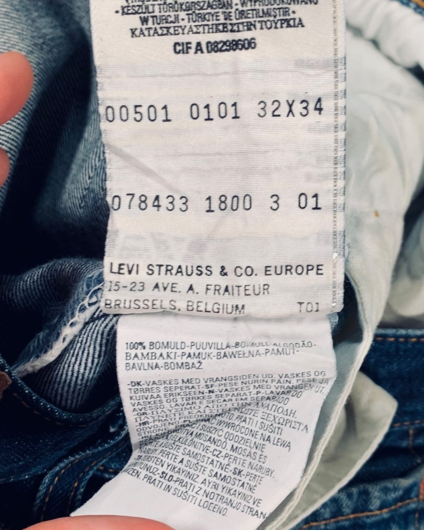 Jean Levi's 501 W32 L34 ( M / US 32 / FR 40 )