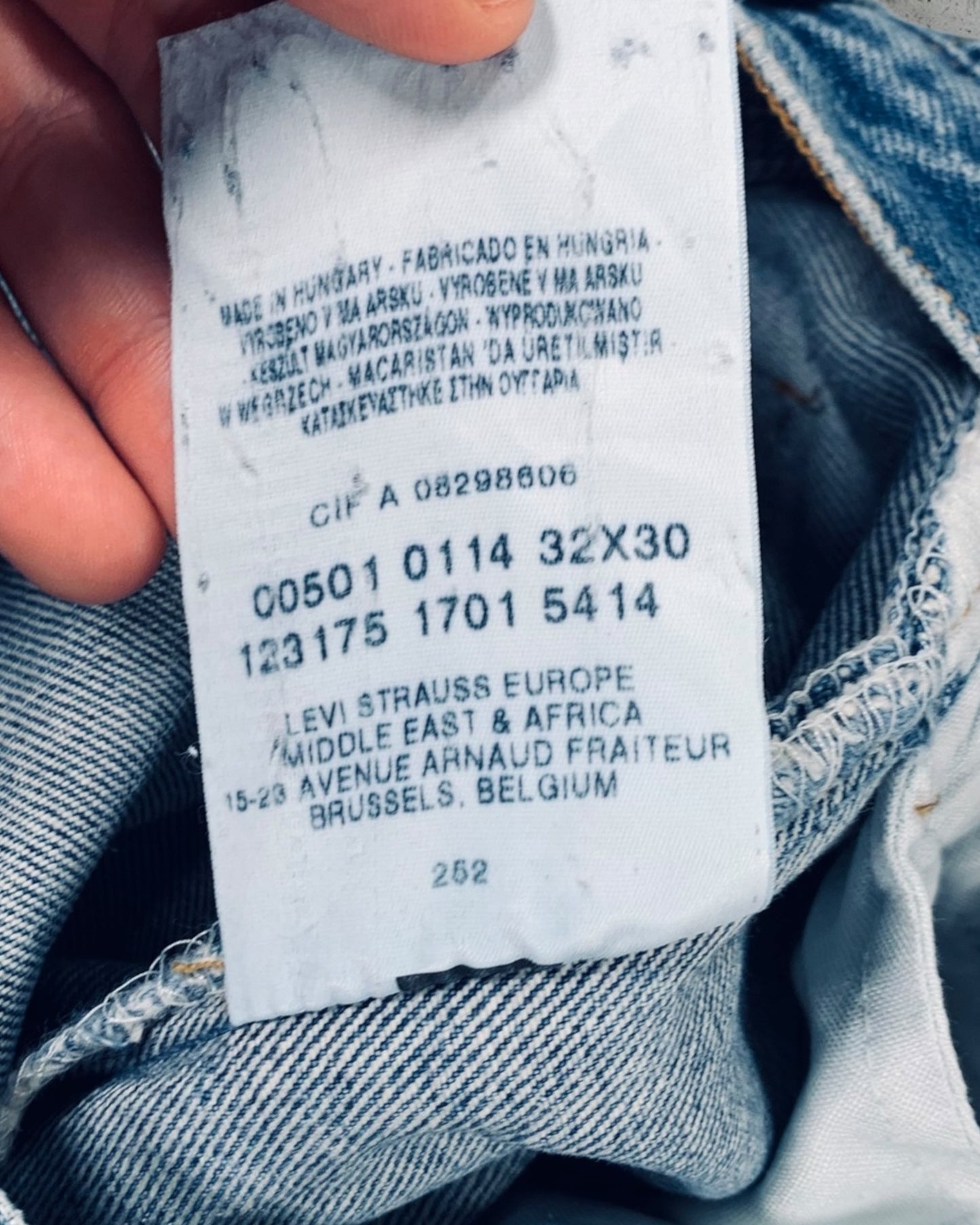 Jean Levi's 501 W32 L30 ( M / US 32 / FR 40 )