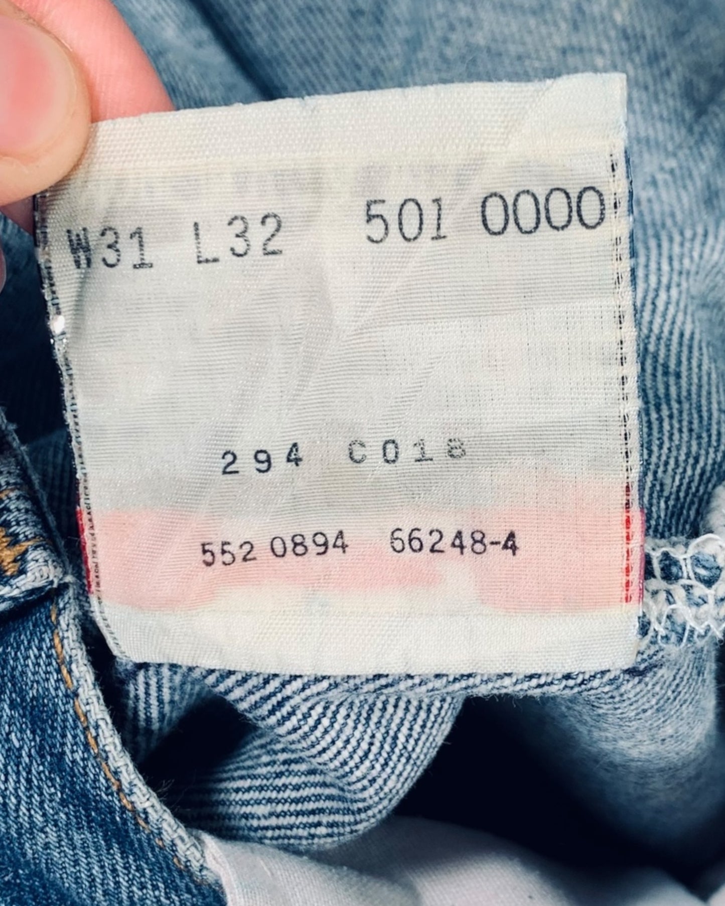 Jean Levi's 501 W31 L32 ( S / US 31 / FR 38-40 )