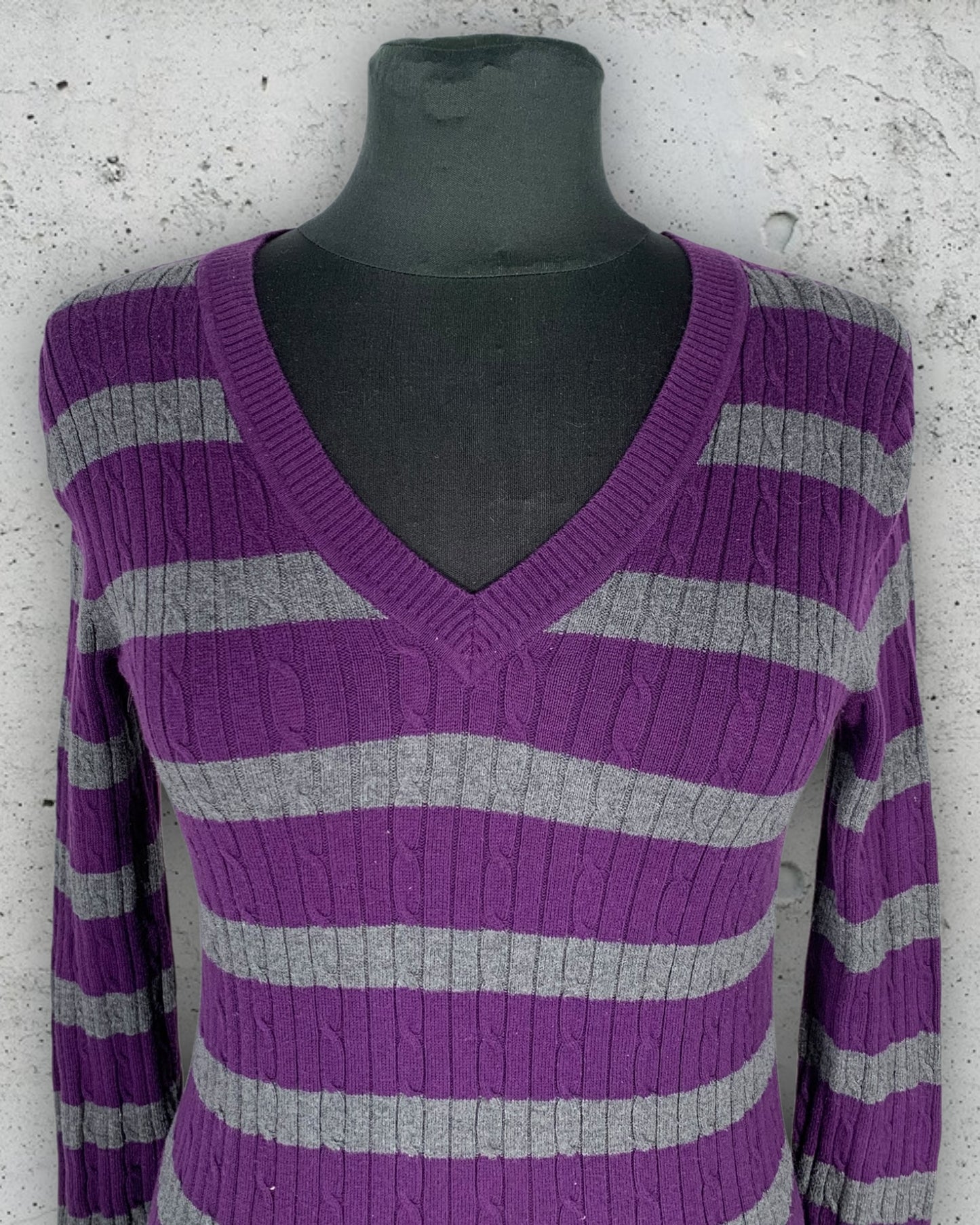 Pull Col V Torsadé Tommy Hilfiger ( M / 38 / 10 )