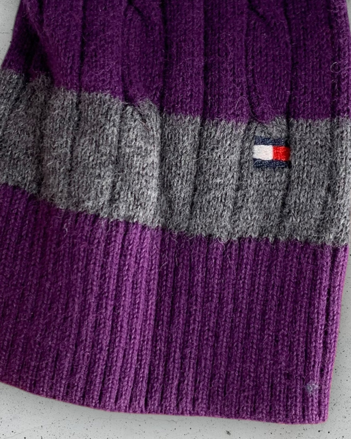 Pull Col V Torsadé Tommy Hilfiger ( M / 38 / 10 )