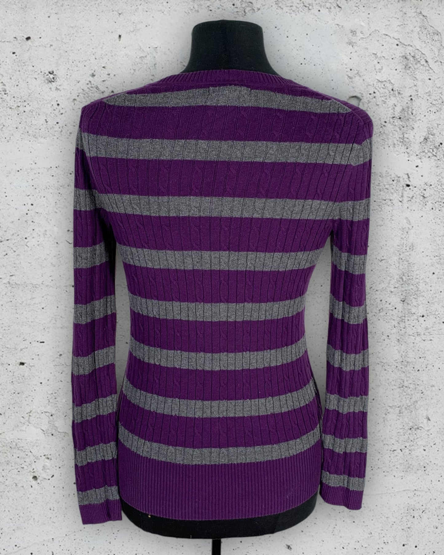 Pull Col V Torsadé Tommy Hilfiger ( M / 38 / 10 )
