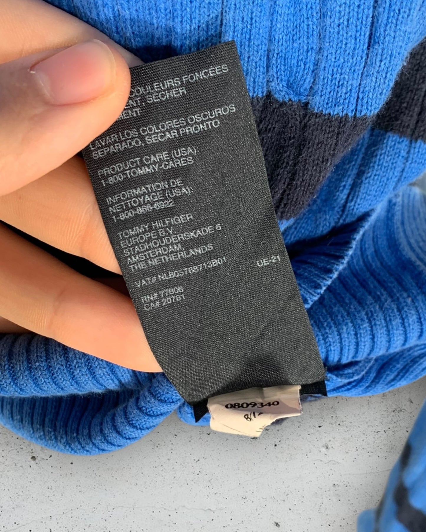 Pull Col V Torsadé Tommy Hilfiger ( XL / 42 / 14 )