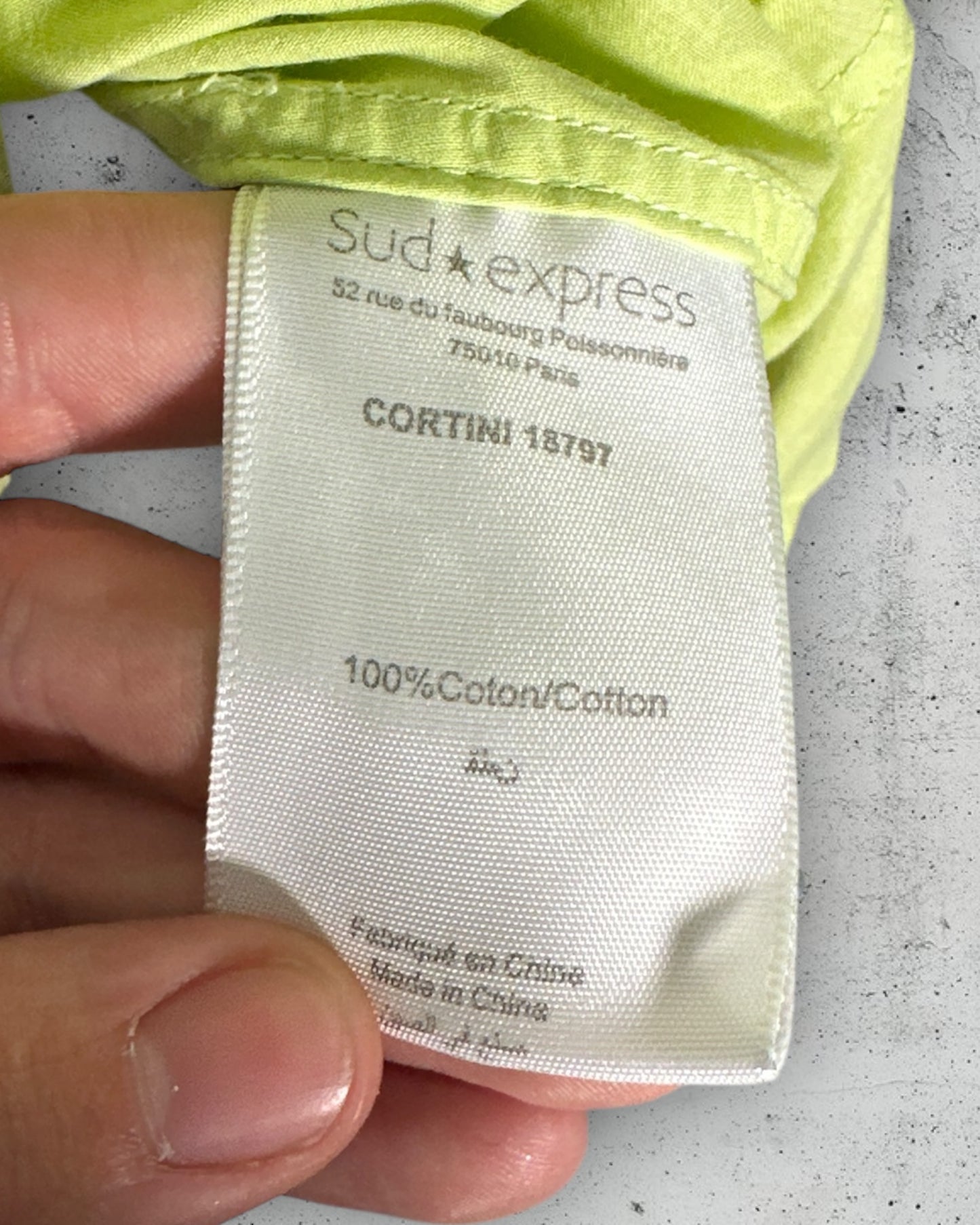 Chemisier Sud Express "Cortini" ( L / 40 / 12 )