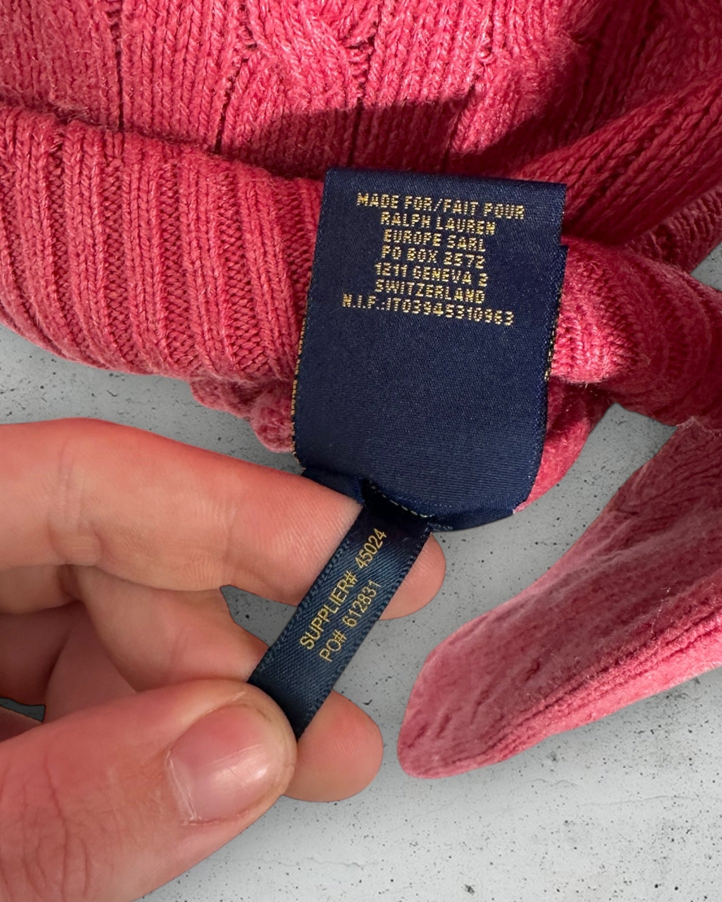 Pull Col V Torsadé Ralph Lauren ( M / 38 / 10 )