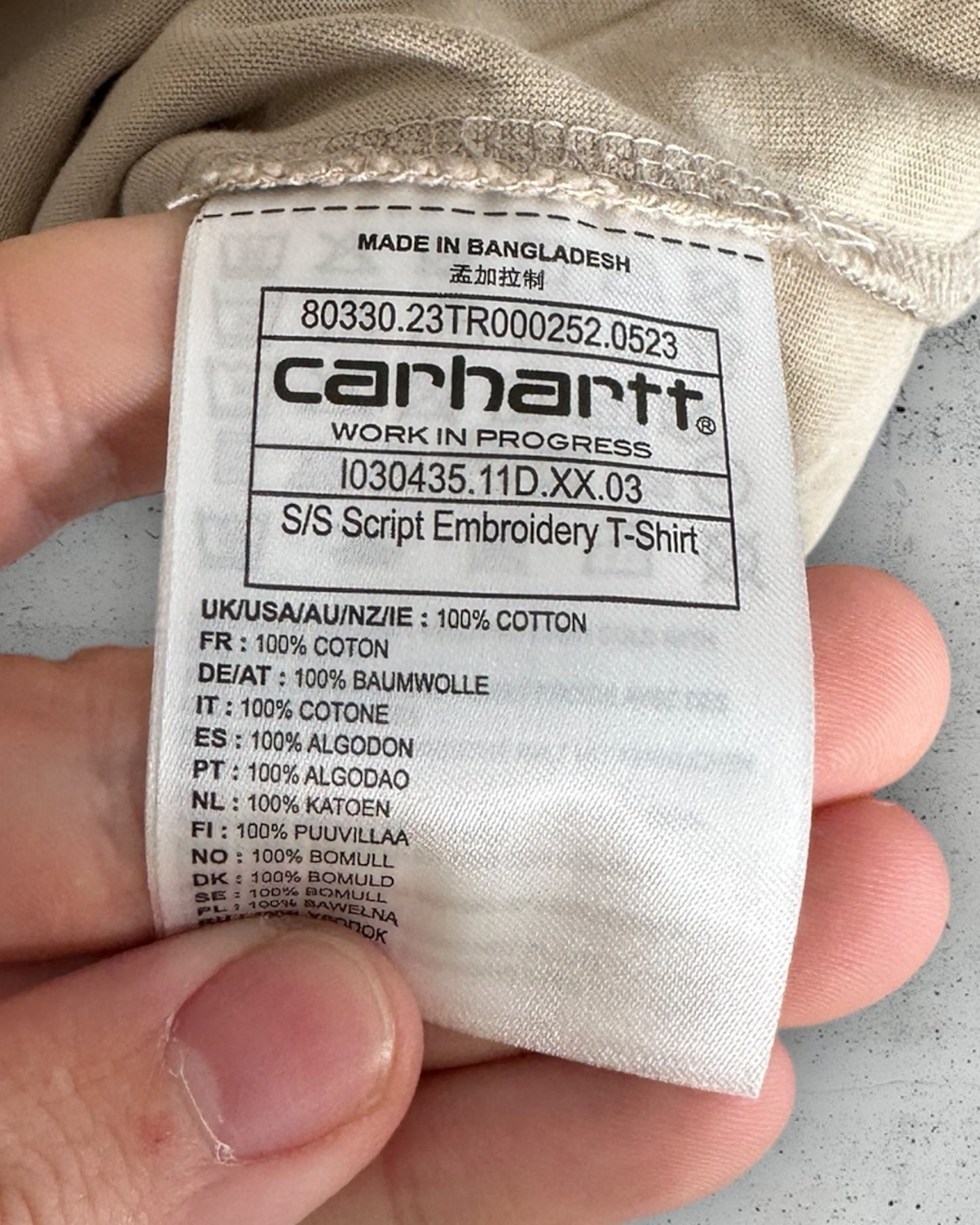 T-Shirt Carhartt ( XXL / 44 / 16 )