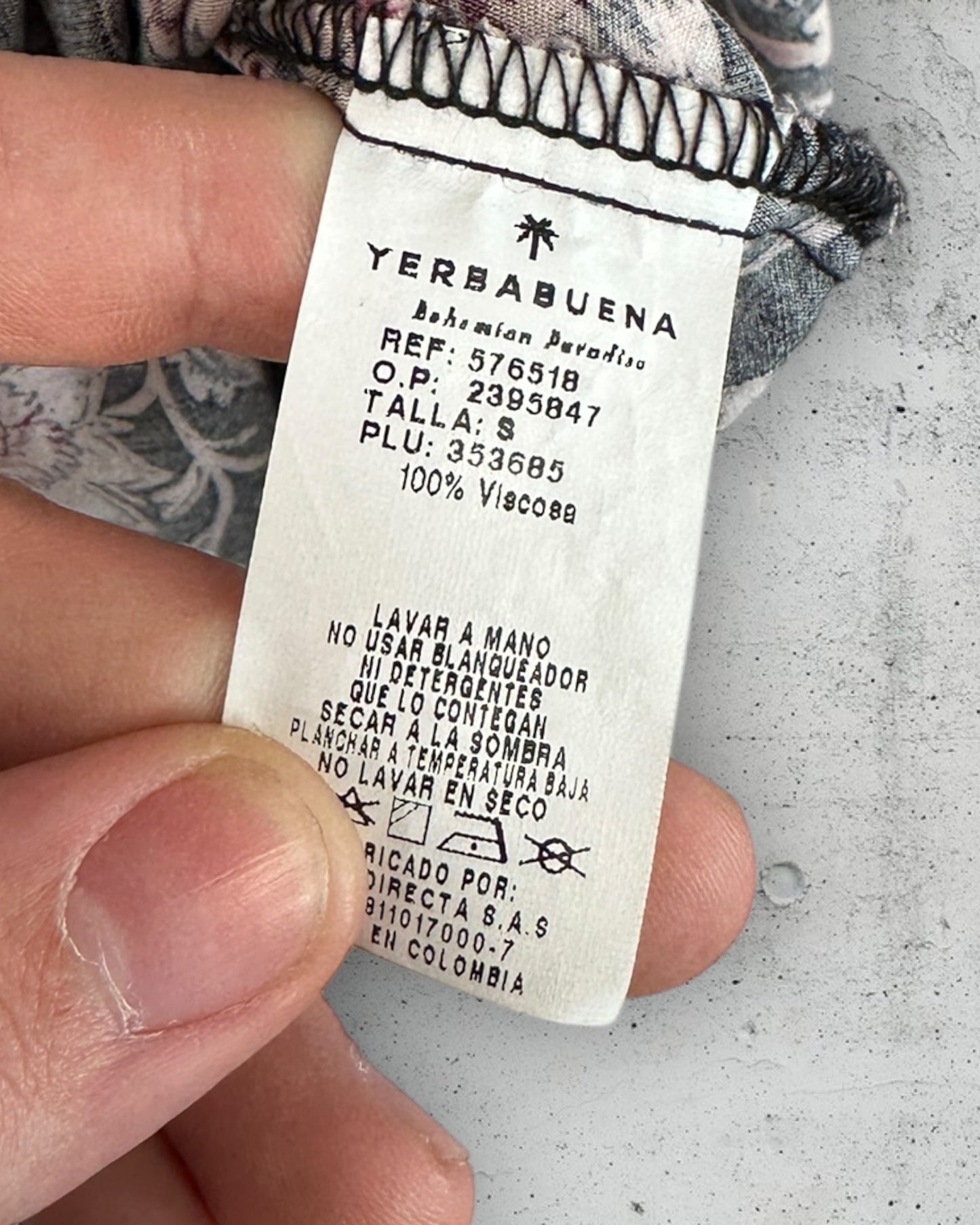 Robe Yerba Buena ( S / 36 / 8 )