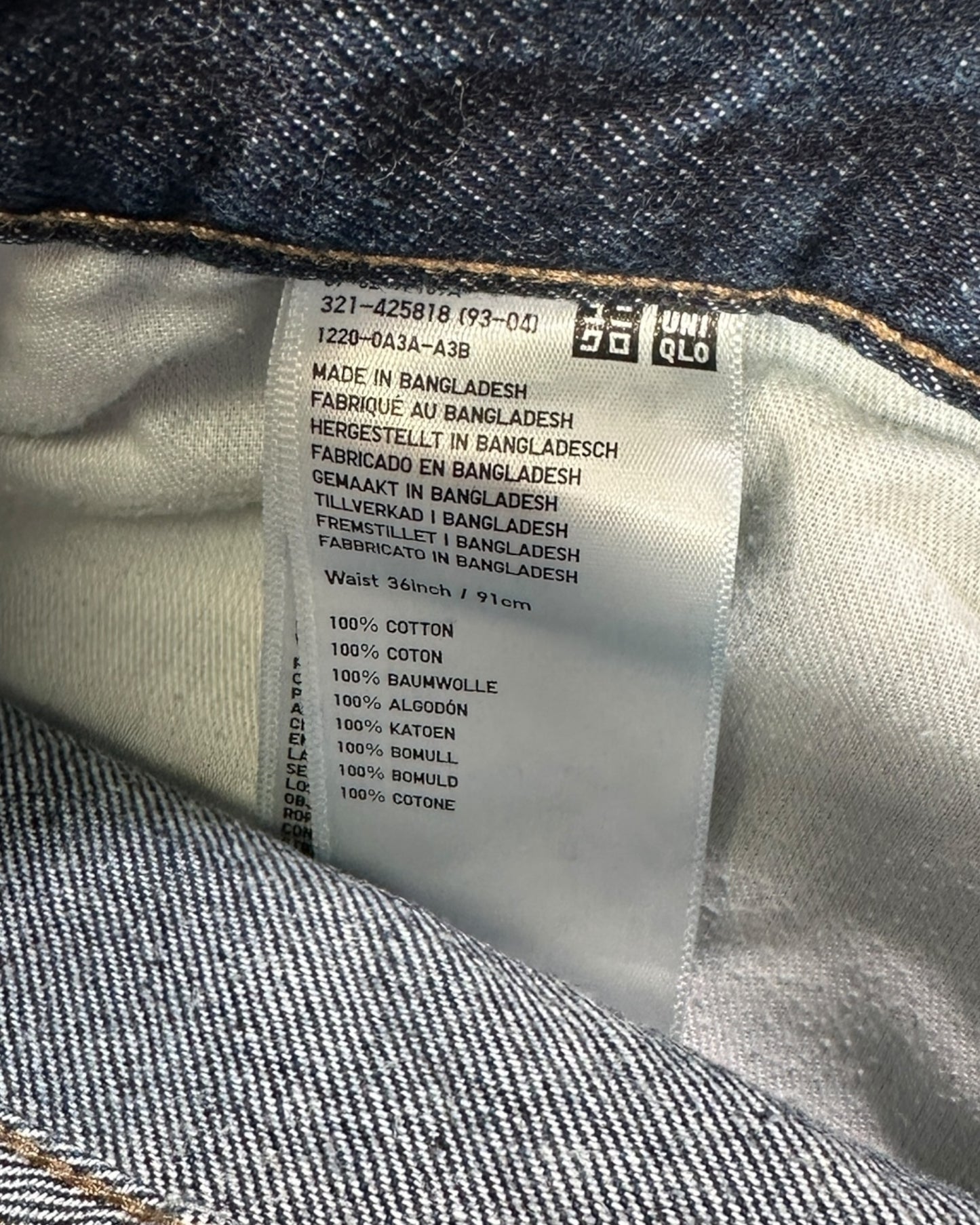 Jean Uniqlo ( L / US 36 / FR 44-46 )
