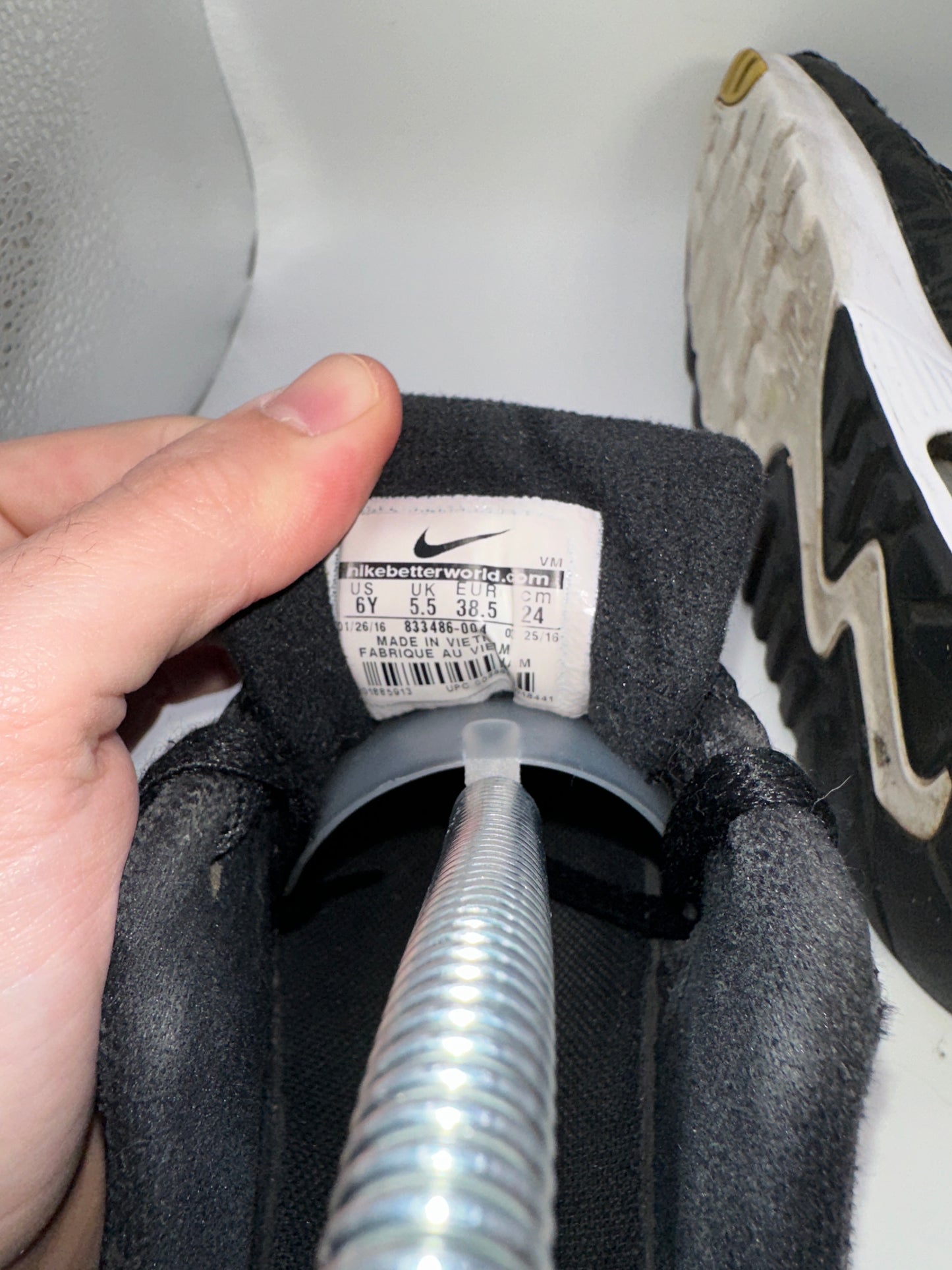Nike Air Max 90 Print Mesh GS ( US 6 / EU 38.5 )