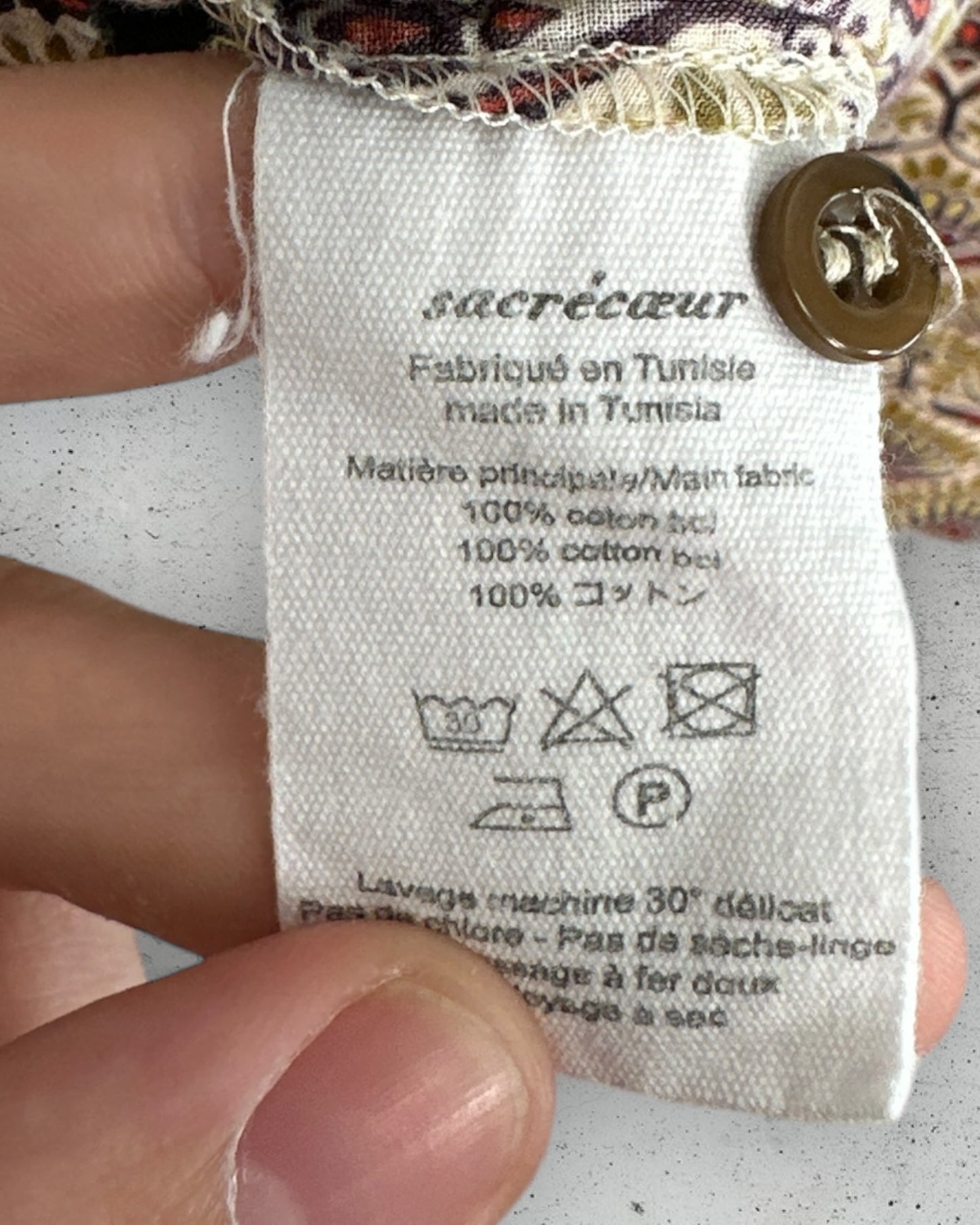 Chemisier Sacrécoeur ( S / 36 / 8 )