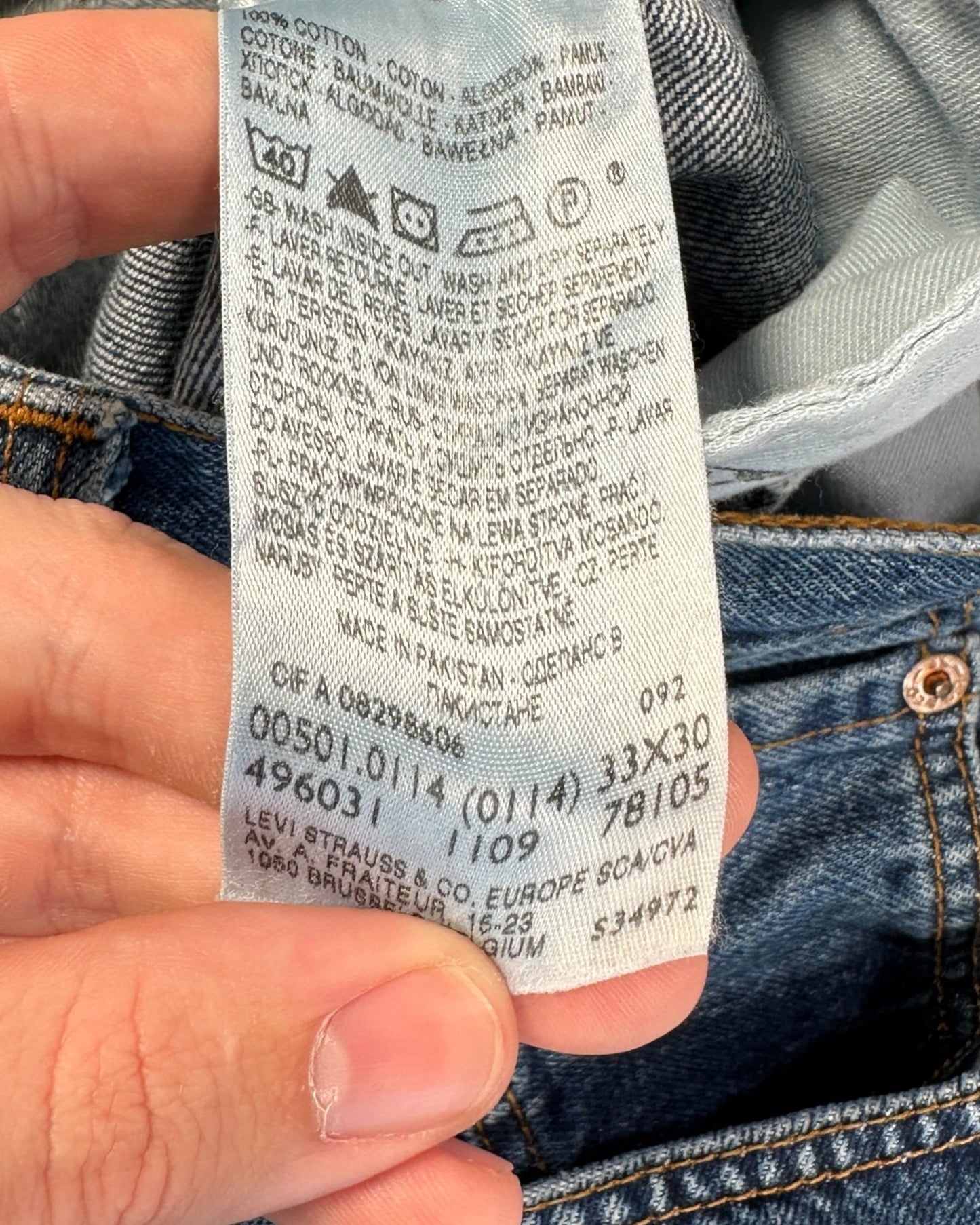 Jean Levi's 501 W33 L30 ( M / US 33 / FR 42 )
