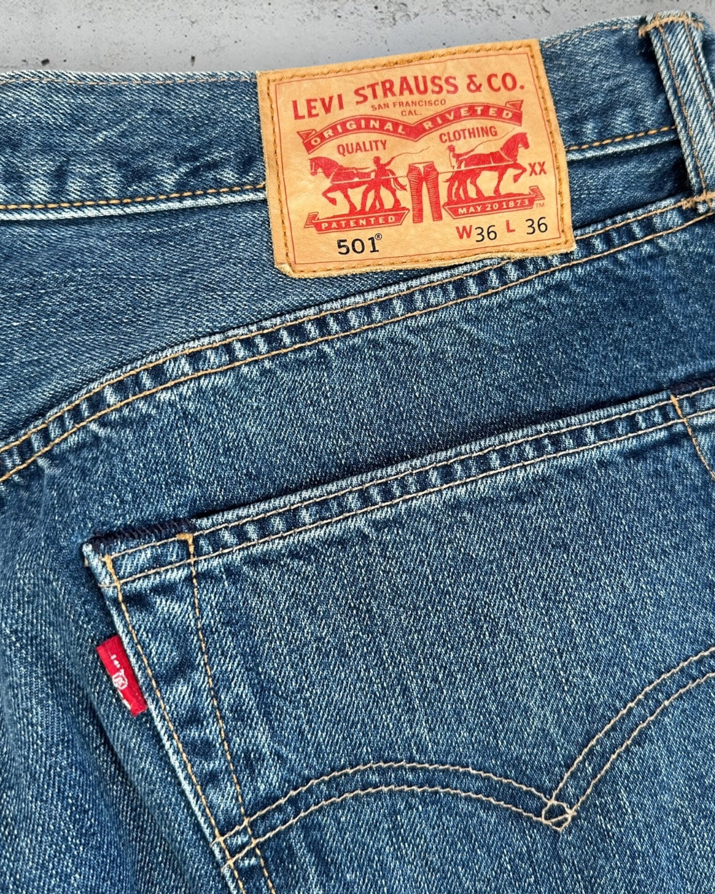 Jean Levi's 501 W36 L36 ( L / US 36 / FR 44-46 )