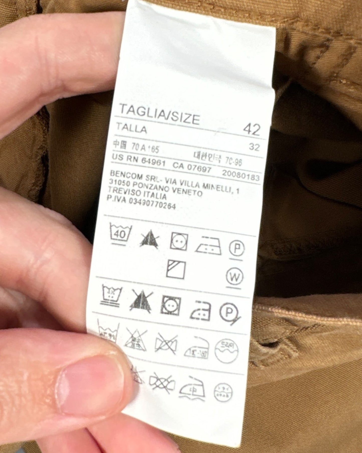 Pantalon Benetton ( M / US 33 / FR 42 )