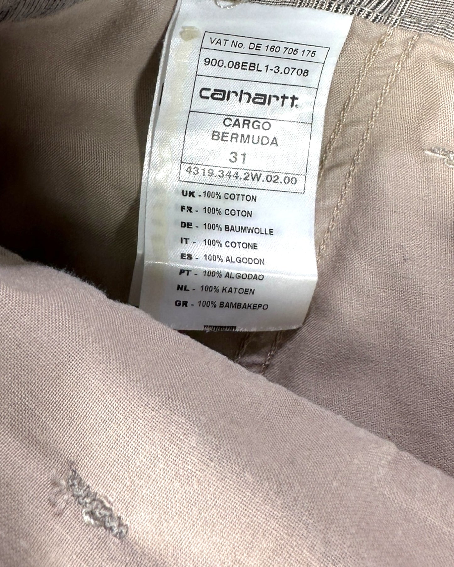 Short Carhartt "Cargo Bermuda" ( S / US 31 / FR 38-40 )