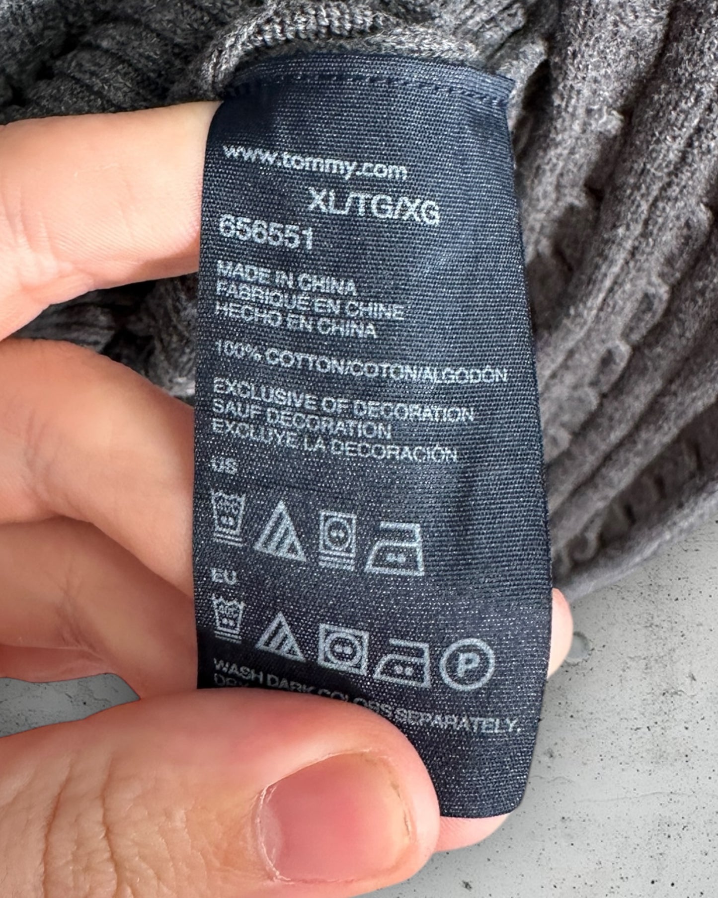 Pull Torsadé Col V Tommy Hilfiger ( XL / 42 / 14 )