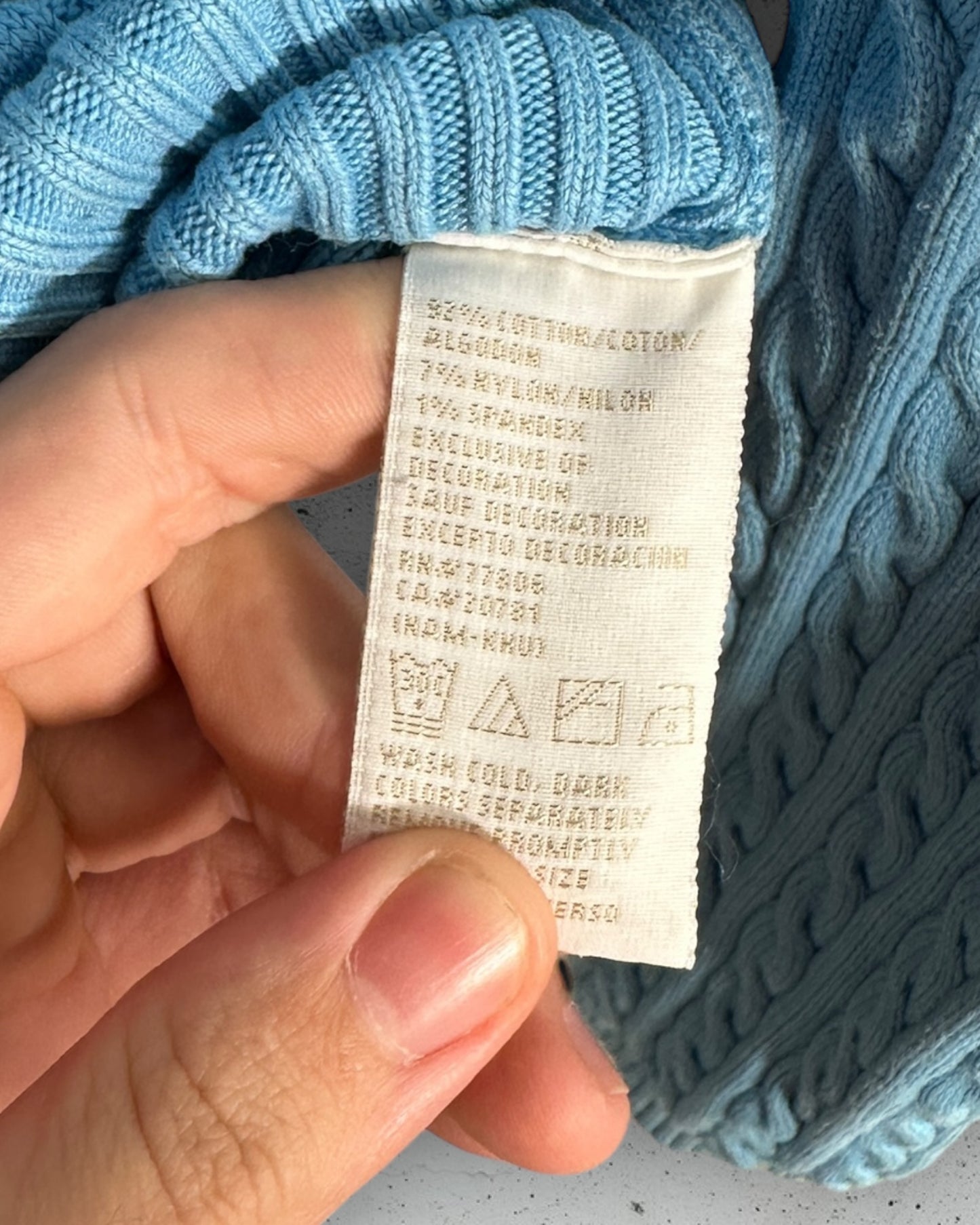 Pull Torsadé Col V Tommy Hilfiger ( S / 36 / 8 )