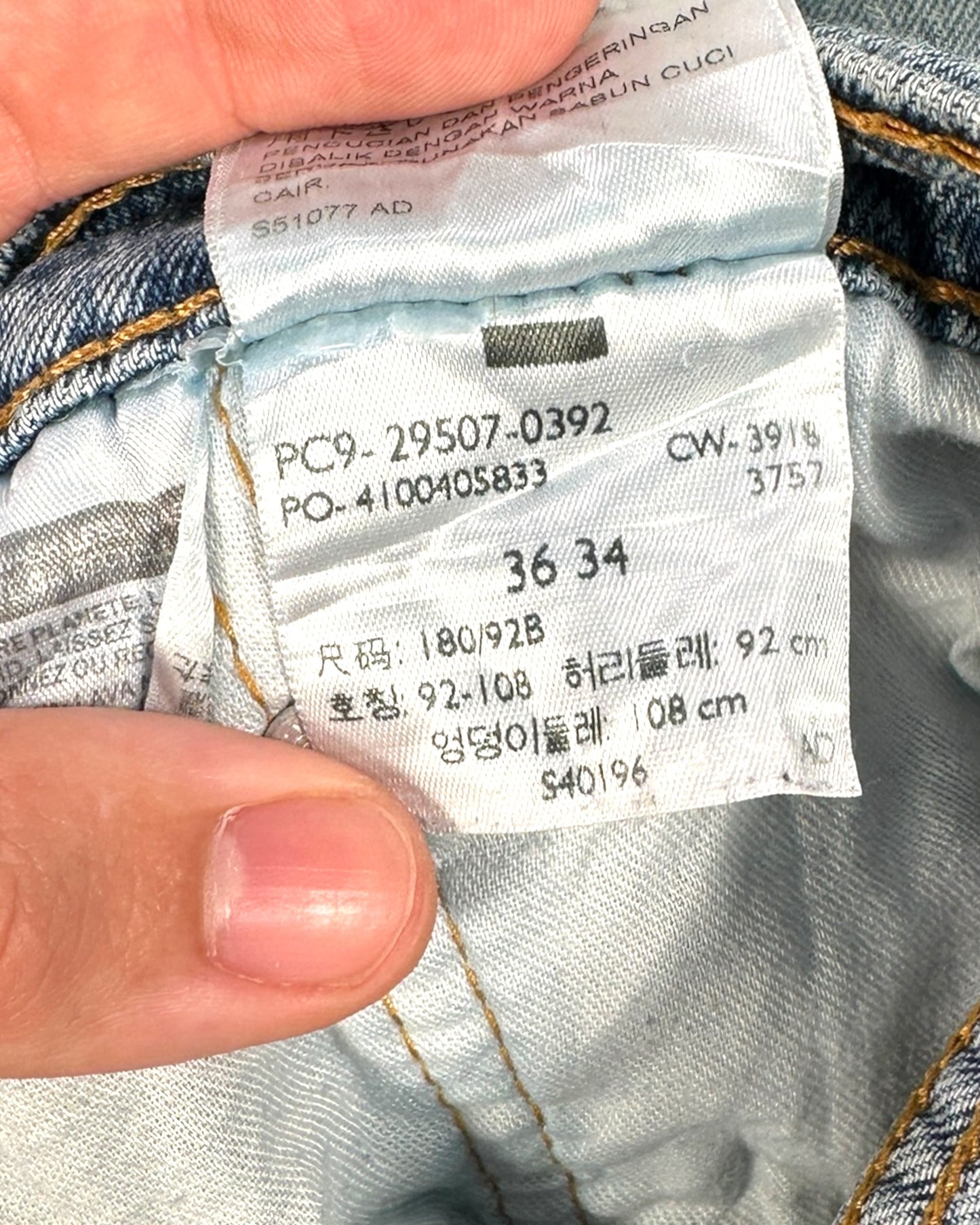 Jean Levi's 502 W36 L34 ( L / US 36 / FR 44-46 )
