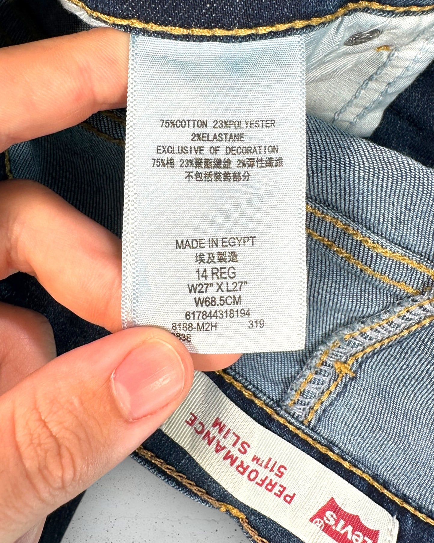 Jean Levi's 511 Slim W27 L27 ( S / US 28 / FR 36 )