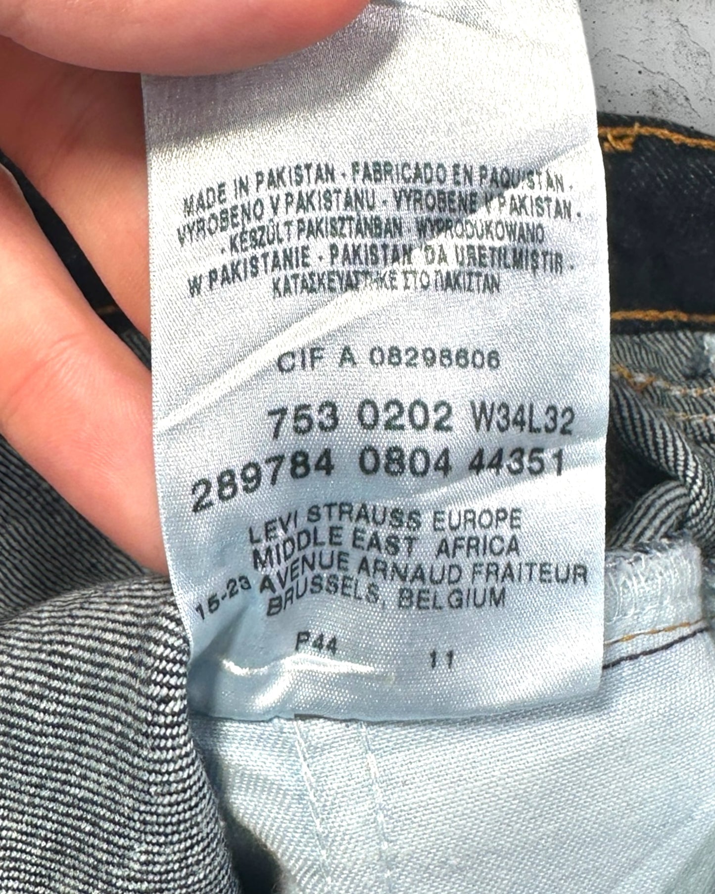 Jean Levi's 753 W34 L32 ( L / US 34 / FR 42-44 )