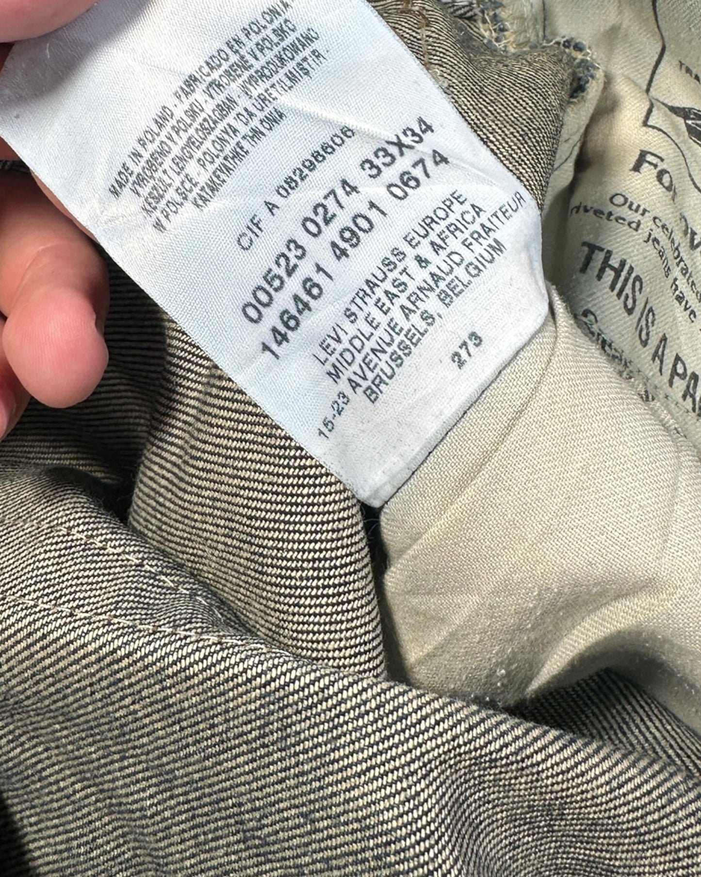 Jean Levi's 523 W33 L34 ( M / US 33 / FR 42 )