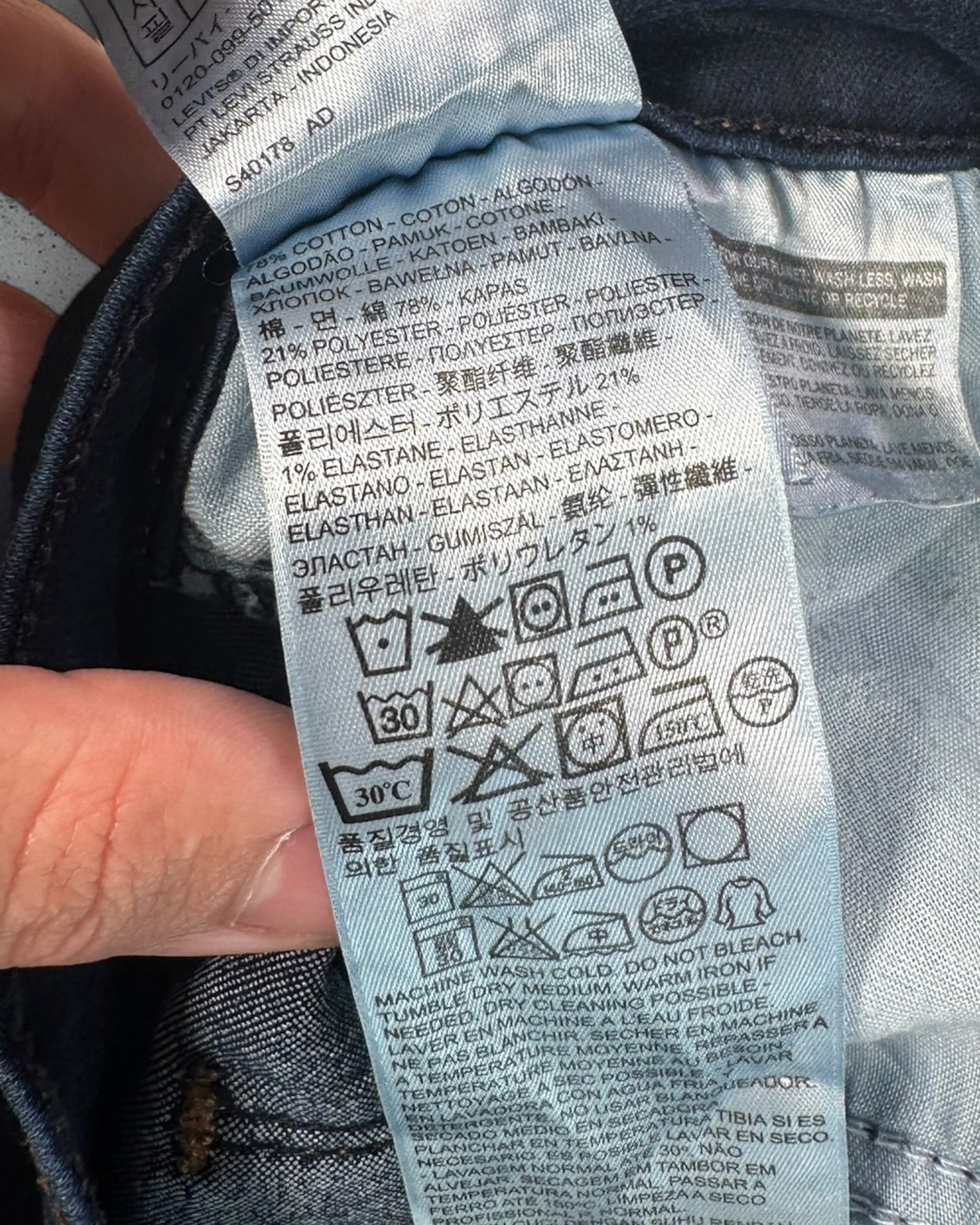 Jean Levi's 524 Skinny W29 L32 ( S / US 29 / FR 36-38 )