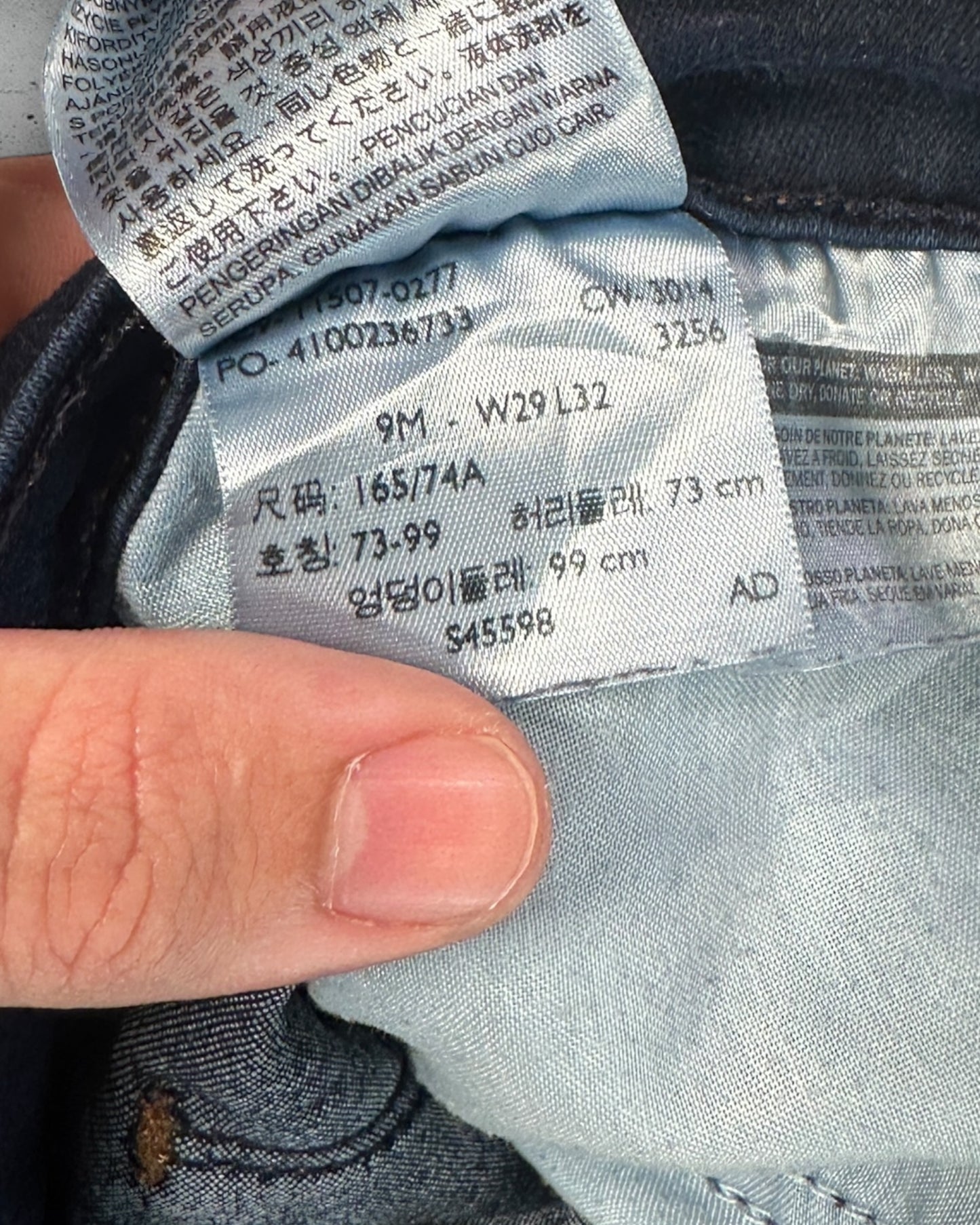 Jean Levi's 524 Skinny W29 L32 ( S / US 29 / FR 36-38 )