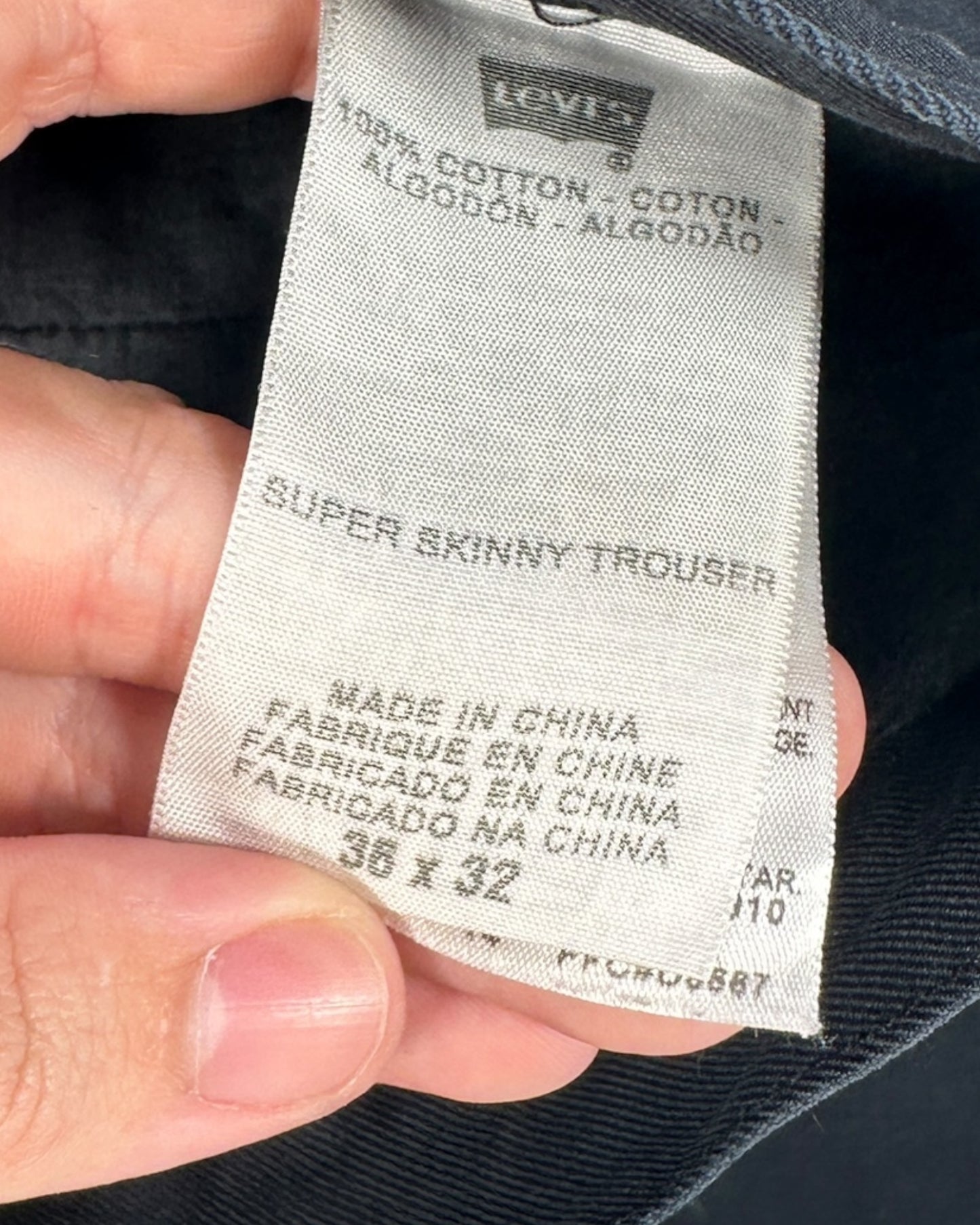 Pantalon Levi's Super Skinny Trouser W36 L32 ( L / US 36 / FR 44-46 )