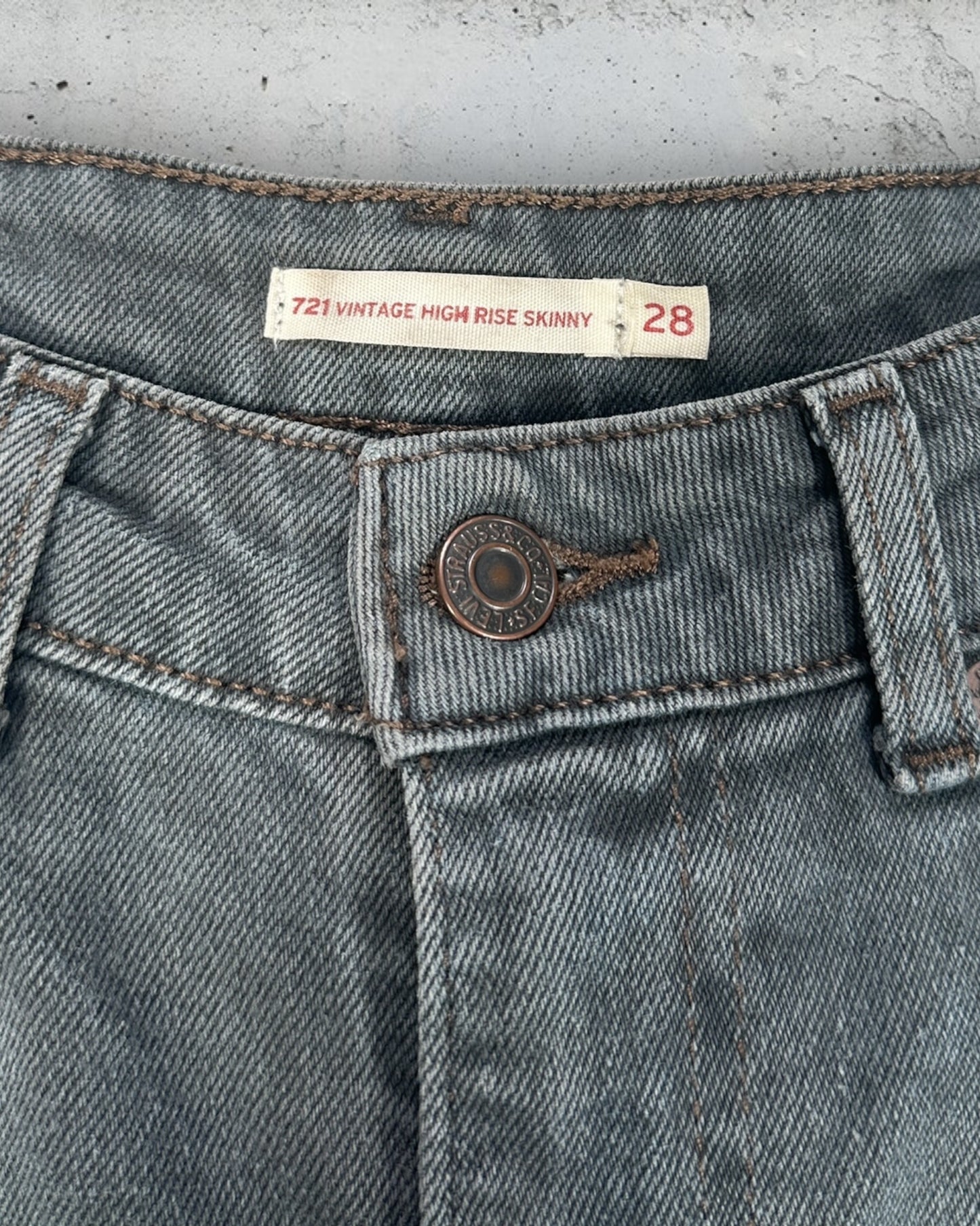 Jean Levi's 721 Vintage High Rise Skinny W28 L34 ( S / US 28 / FR 36 )