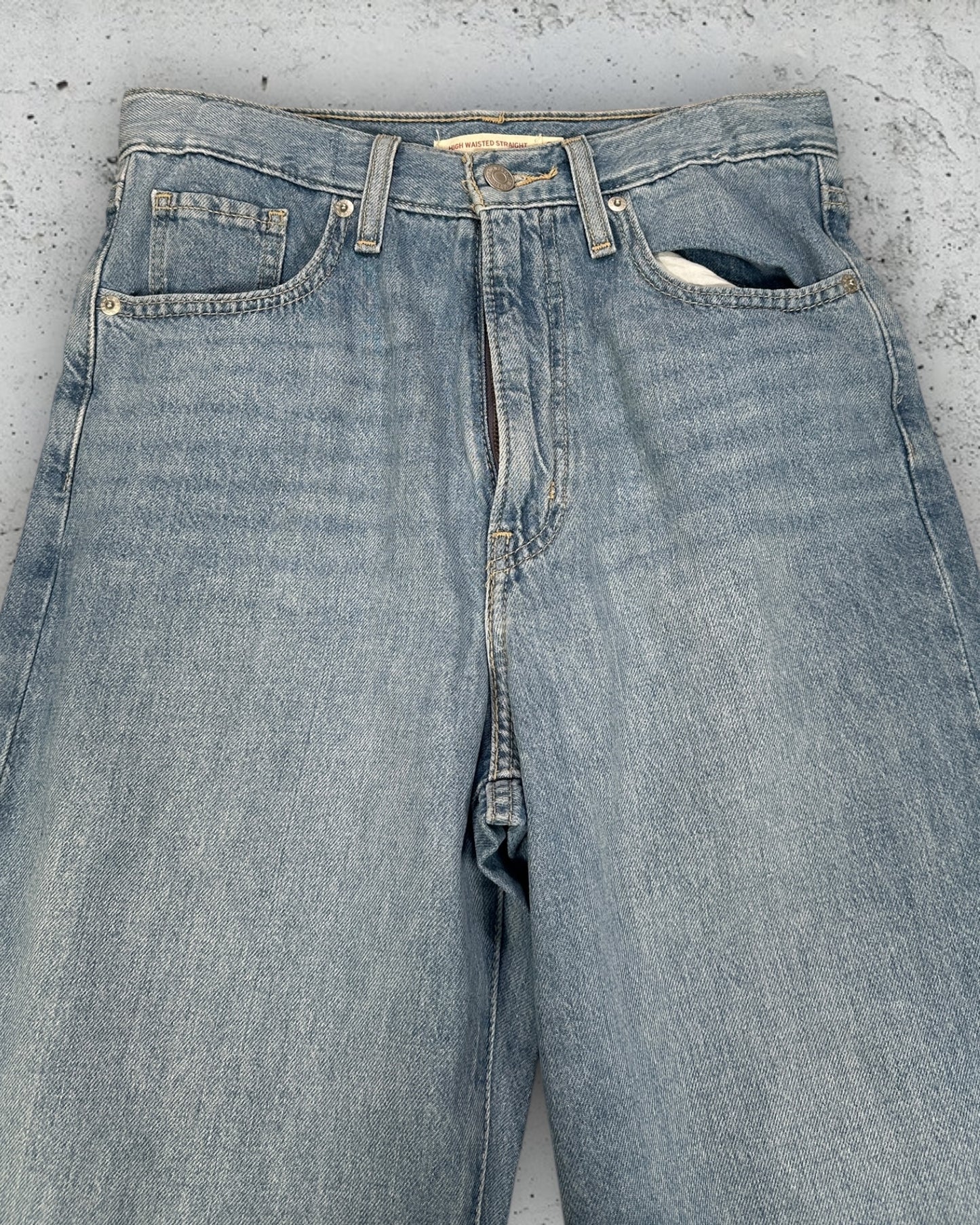 Jean Levi's 505 High Waisted Straight W27 L29 ( S / US 27 / FR 36 )