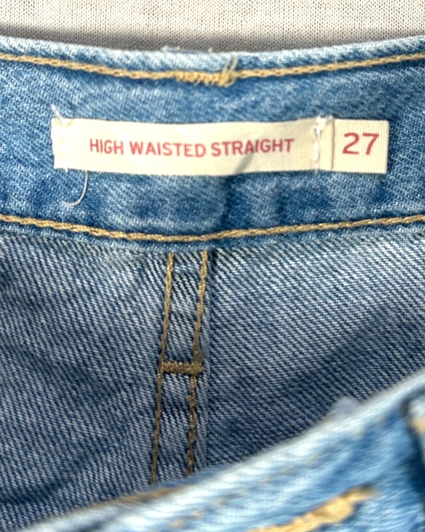 Jean Levi's 505 High Waisted Straight W27 L29 ( S / US 27 / FR 36 )