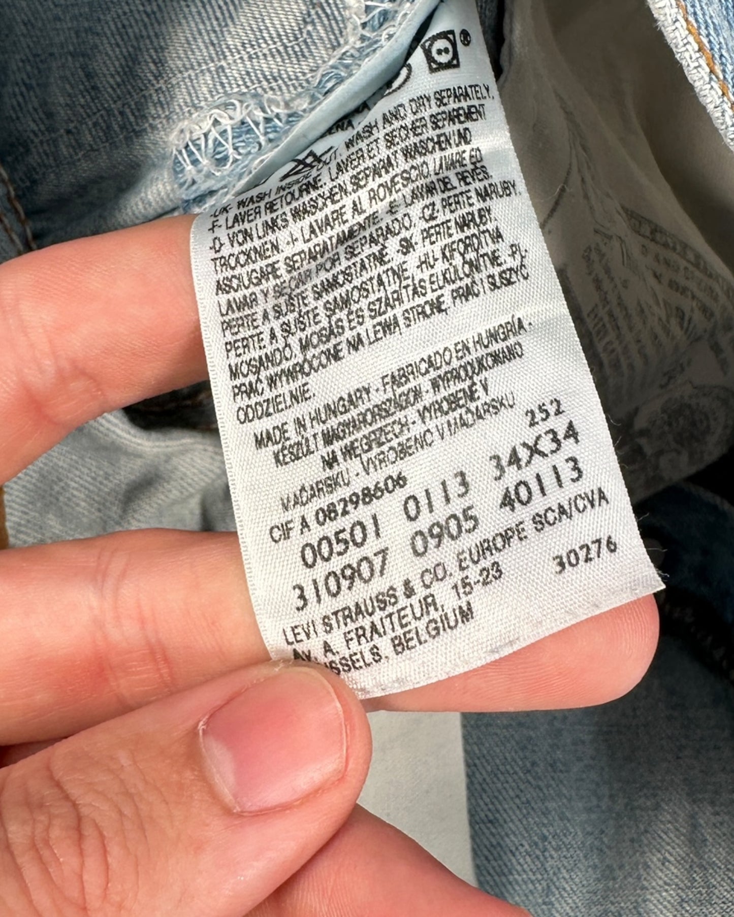 Short Levi's 501 W34 ( L / US 34 / FR 42-44 )