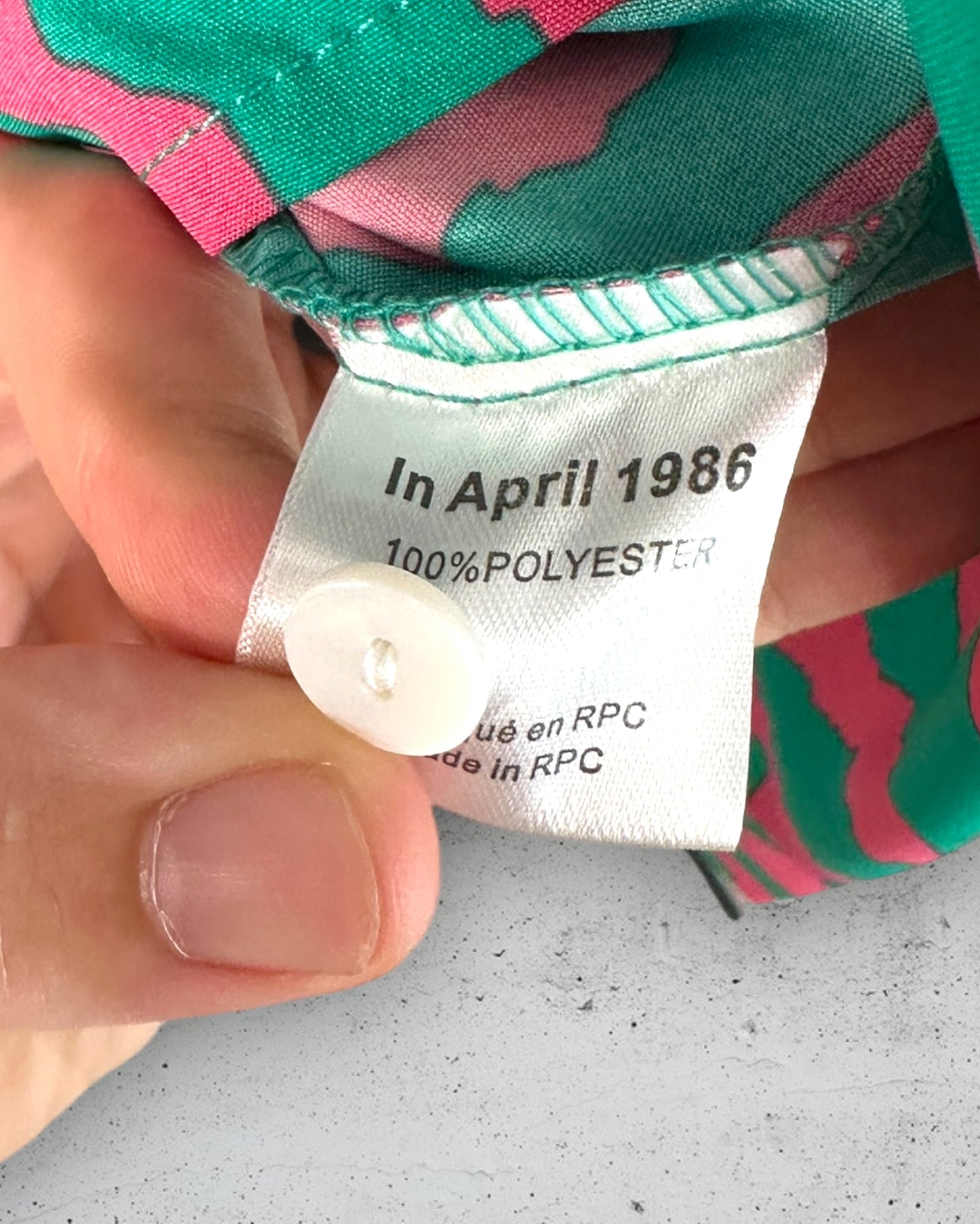 Chemisier In April 1986 ( S / 36 / 8 )( M / 38 / 10 )