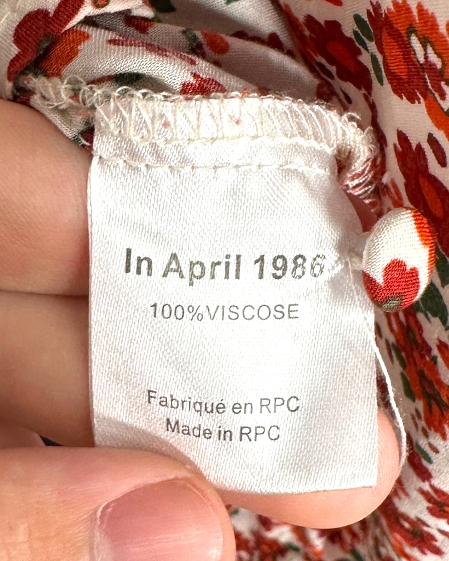 Chemisier In April 1986 ( M / 38 / 10 )( L / 40 / 12 )