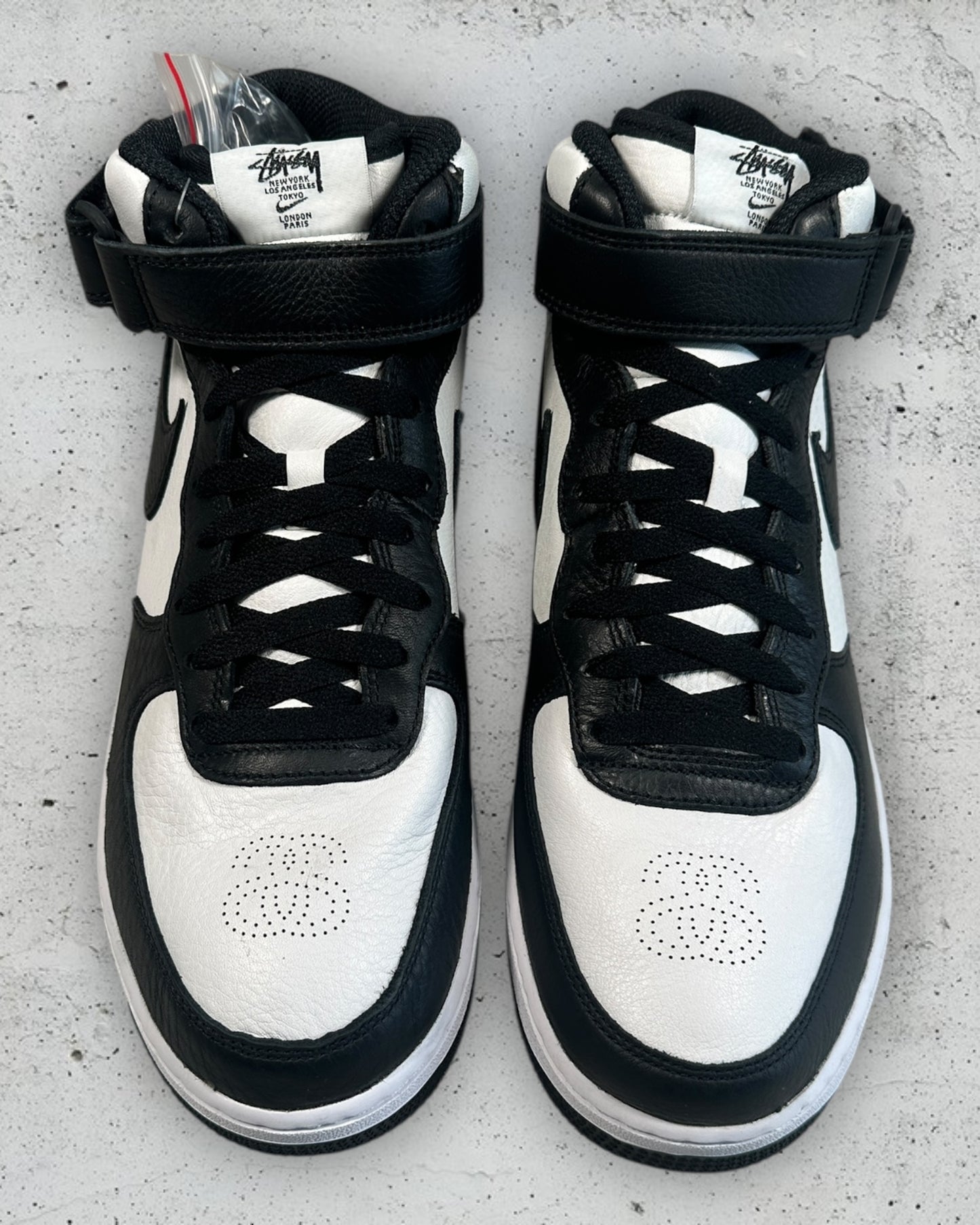 Nike Air Force 1 Mid Stussy Grey Black ( US 9.5 / EU 43 )